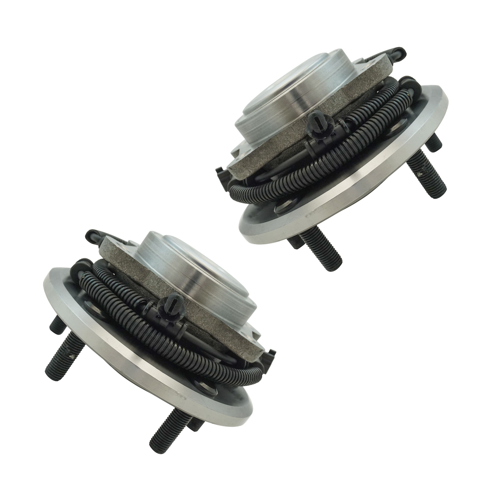 TRQ Rear Driver and Passenger Side Wheel Bearing and Hub Assembly Set 2 Piece Compatible with 12-16 Chrysler Town and Country 12-20 Dodge Grand Caravan 12-15 Ram C V 12-14 Volkswagen Routan