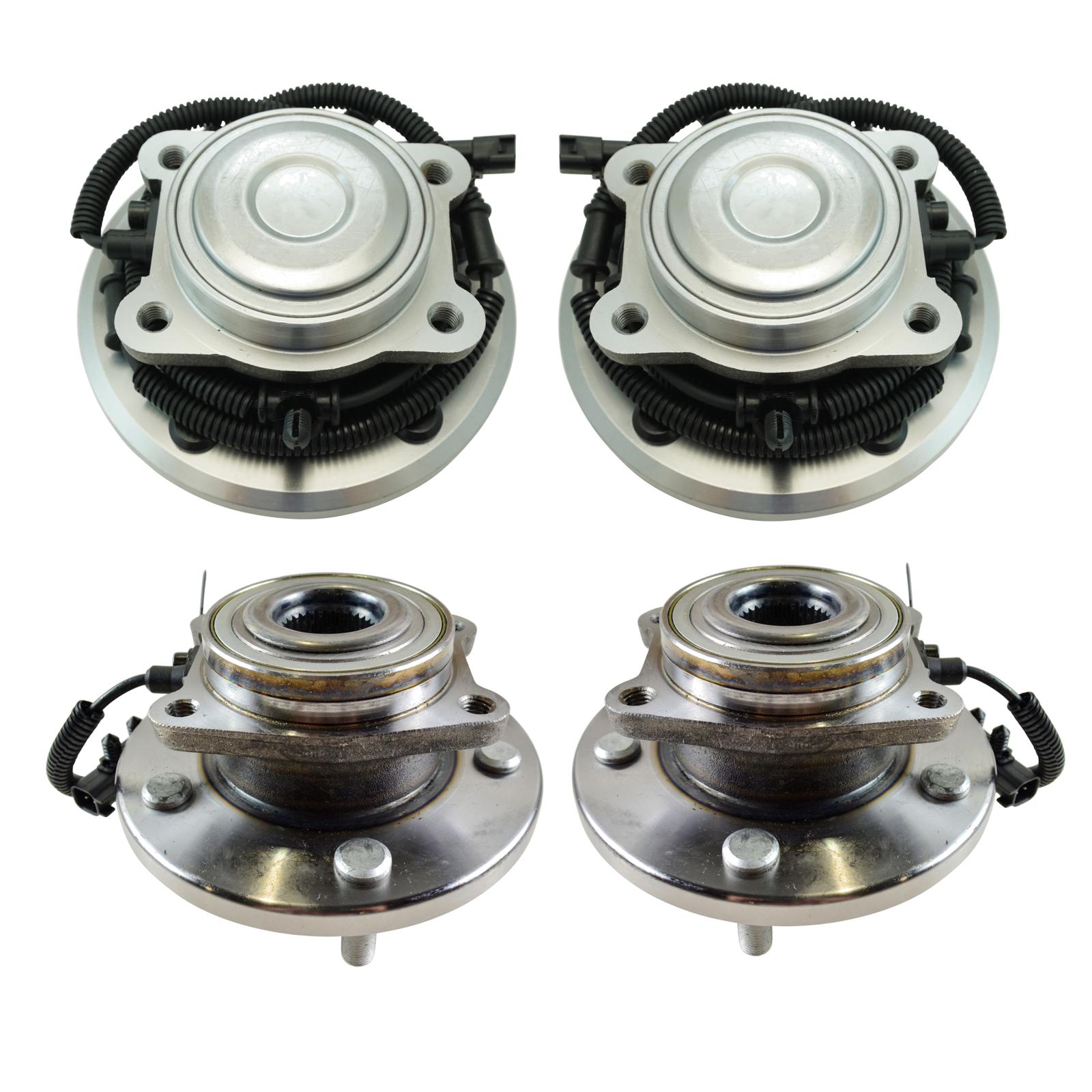 TRQ 2 Piece Wheel Bearing & Hub Assembly Set Compatible with 2012-2016 Chrysler Town & Country 2012-2020 Dodge Grand Caravan 2012-2015 Ram C/V 2012-2014 Volkswagen Routan