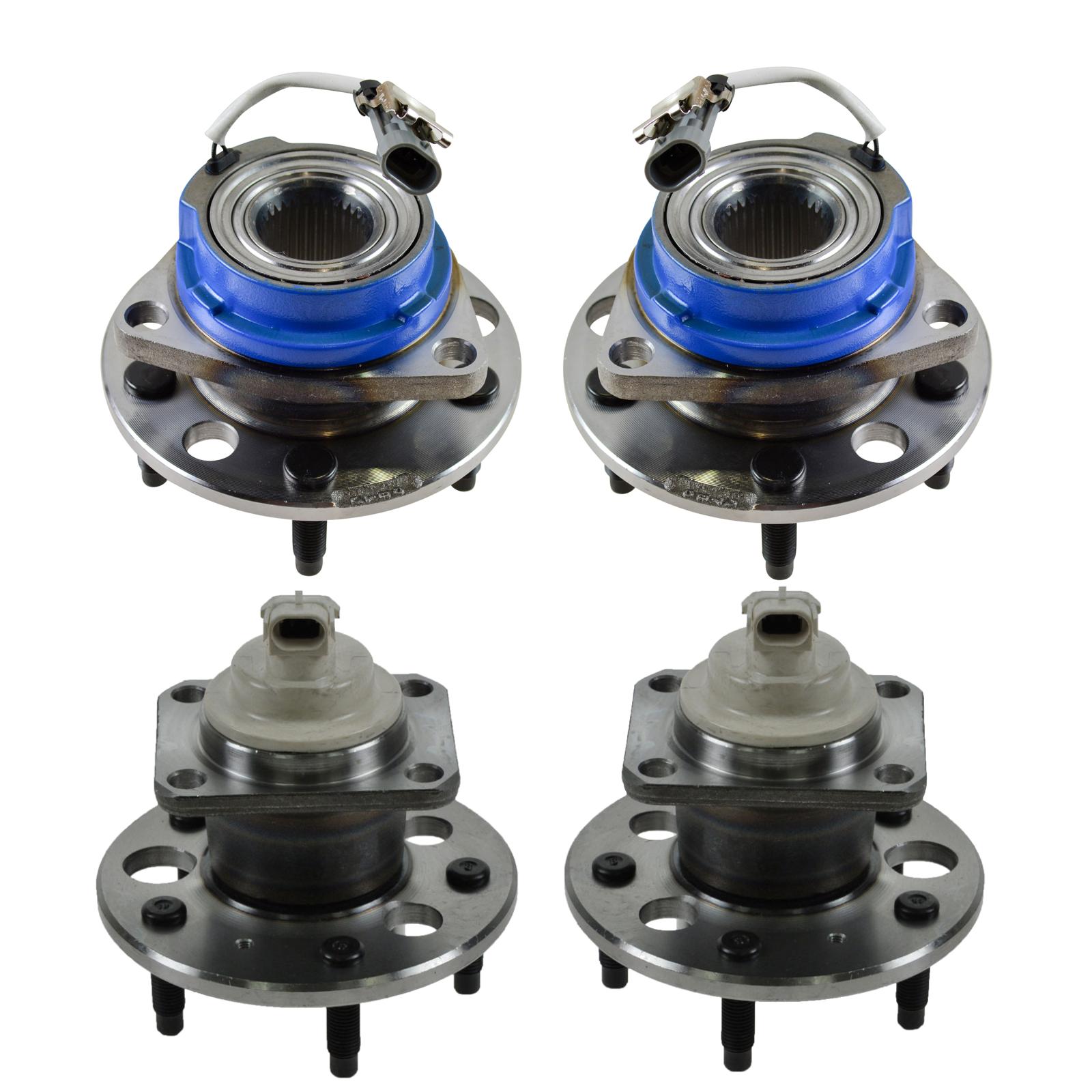TRQ 2 Piece Wheel Bearing & Hub Assembly Set Compatible with 1994-1996 Buick Century 1992-1996 Chevrolet Lumina APV Oldsmobile Cutlass Ciera 1994 Cutlass Cruiser Silhouette Pontiac Trans Sport
