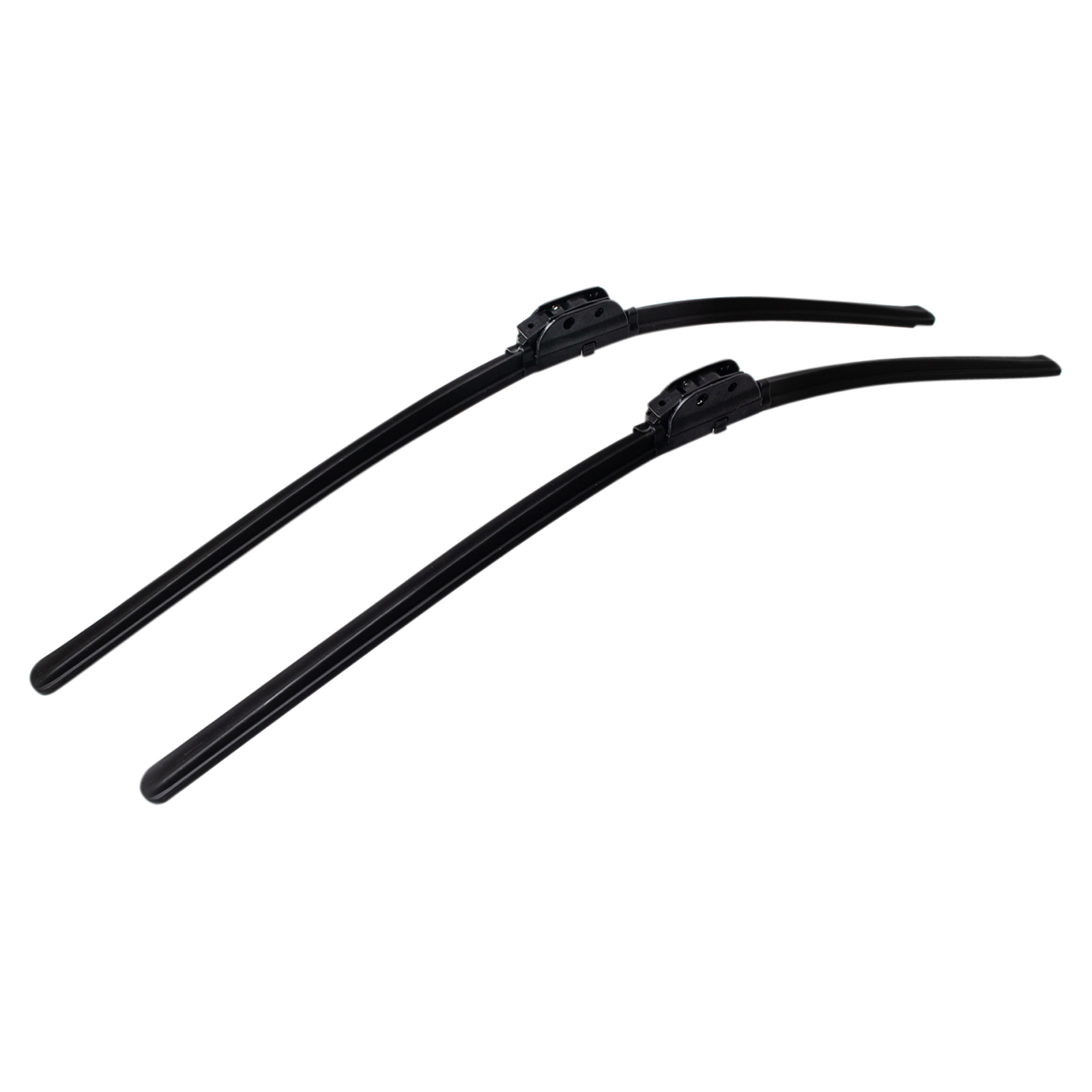 TRQ Premium Windshield Wiper Blades 24 & 24 Inch Silicone Coated & Water Repellent Wipers for Front Windshield Replacement Wiper Blades for Vehicle, Easy-Install Wipers with All-Season Performance