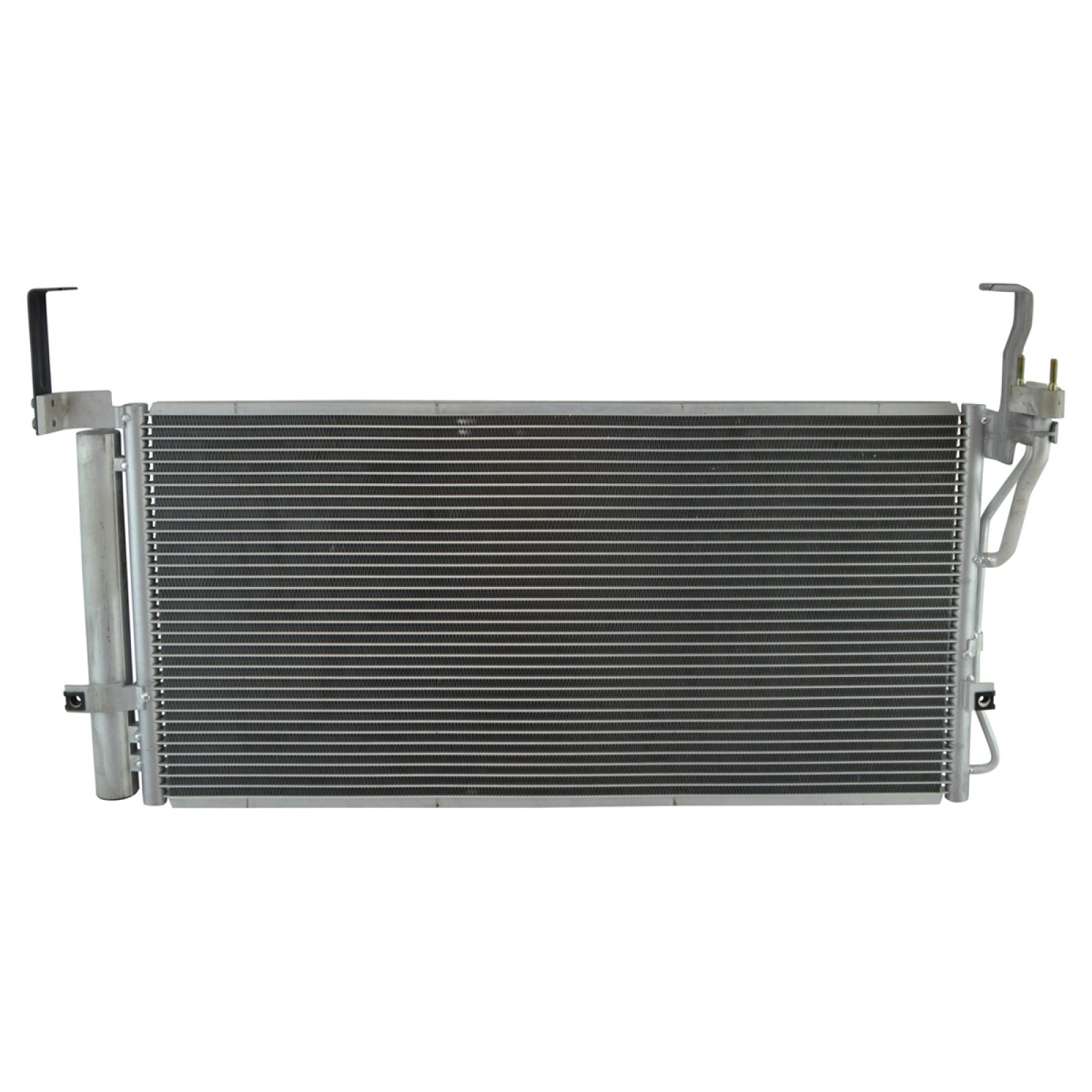 TRQ A/C Condenser and Receiver Drier Assembly Compatible with 2001-06 Hyundai Santa Fe