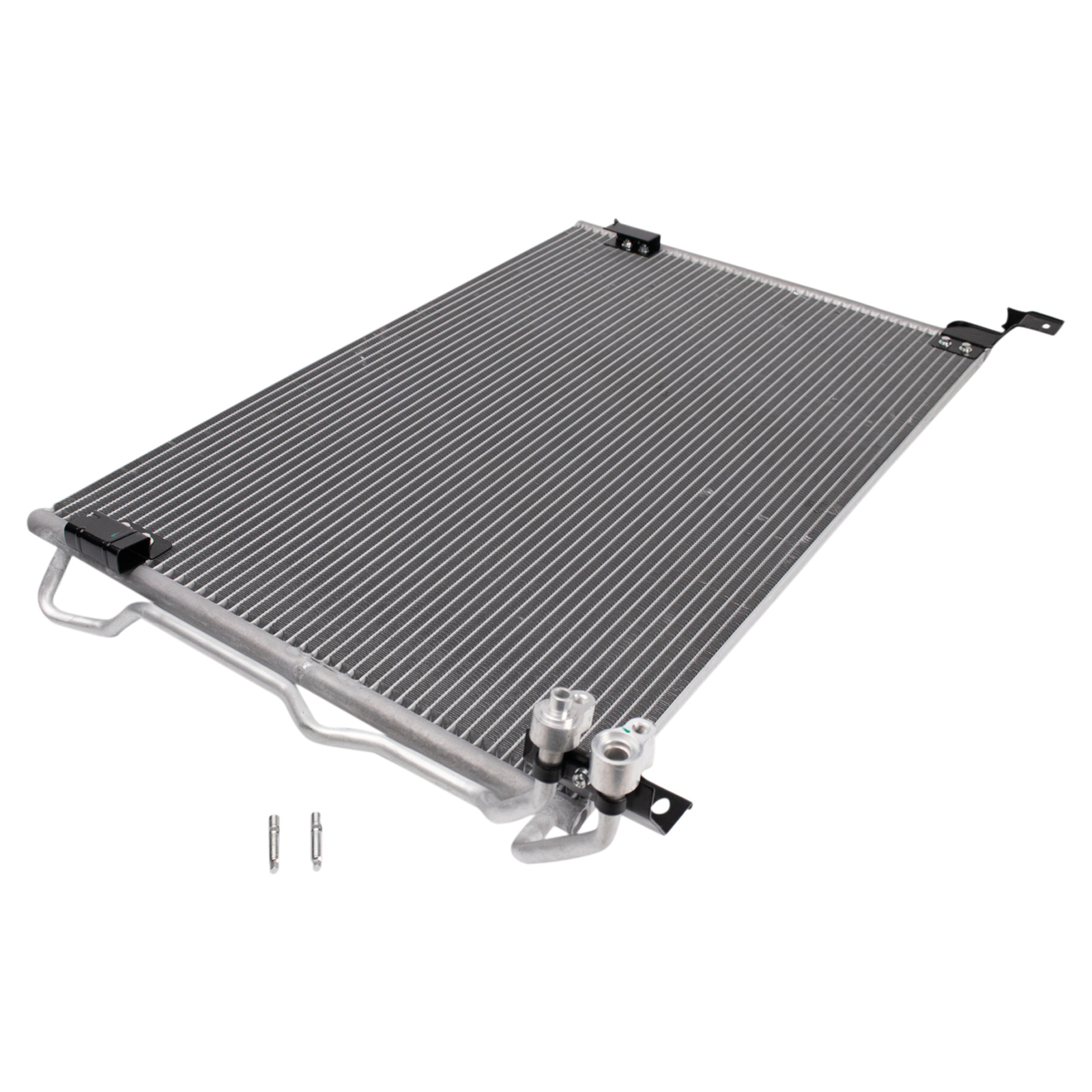 TRQ A/C Condenser Parallel Flow Aluminum for 2003-2005 Ford Crown Victoria Lincoln Town Car Mercury Grand Marquis 2003-2004 Marauder