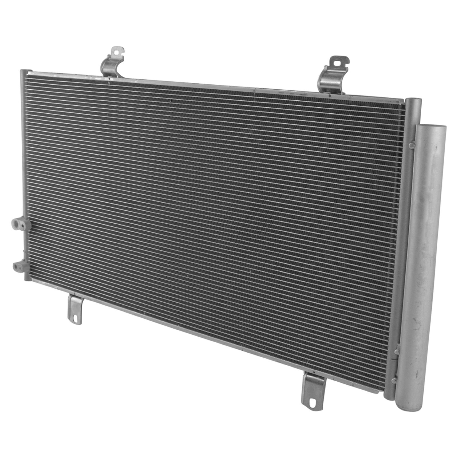 TRQ A/C Condenser and Receiver Drier Assembly Compatible with 2007-2011 Toyota Camry SE LE XLE 2009-2011 Camry Base Model 2007-2008 CE 2005-2012 Avalon 2007-2012 Lexus ES350 09-15 Toyota Venza
