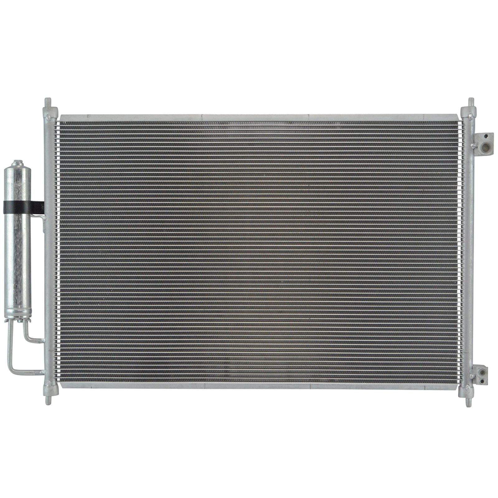 TRQ A/C Condenser and Receiver Drier Assembly Compatible with 2008-13 Nissan Rogue 2014-15 Rogue Select