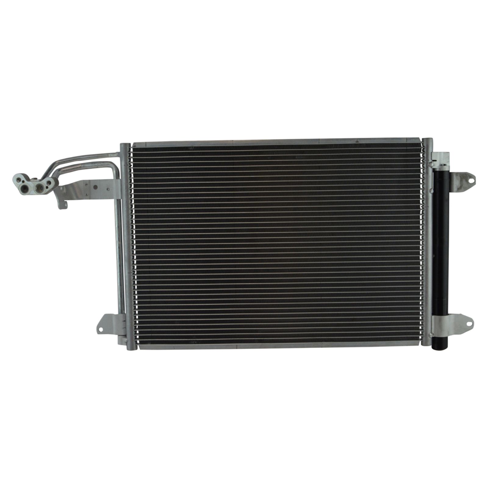 TRQ A/C Condenser & Receiver Drier Assembly for 06-13 Audi A3 06-13 A3 Quattro 08-09 TT 08-15 TT Quattro 07-16 VW Eos 10-14 Golf 06-14 GTI 06-14 Jetta 08 R32 06-09 Rabbit