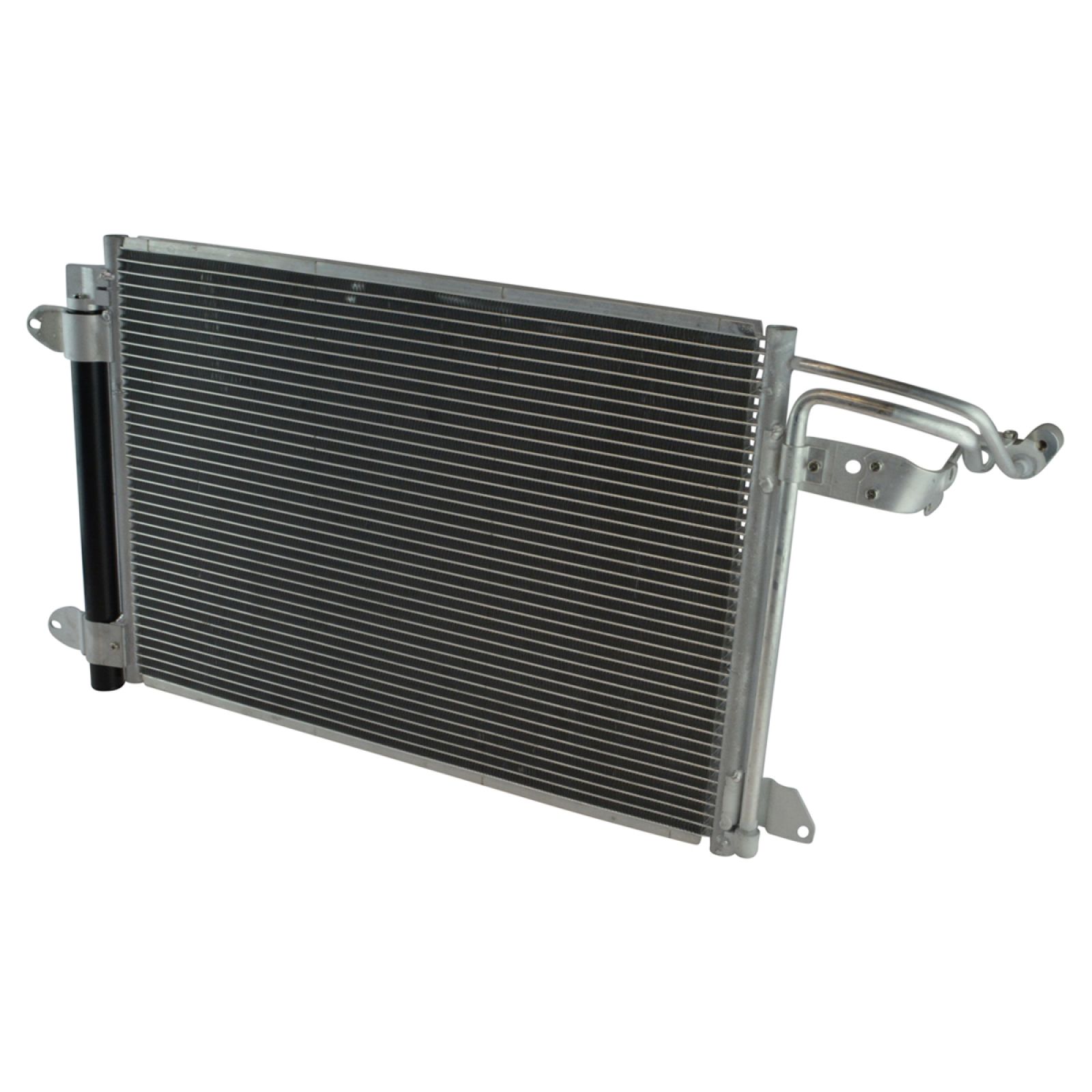 TRQ A/C Condenser & Receiver Drier Assembly for 06-13 Audi A3 06-13 A3 Quattro 08-09 TT 08-15 TT Quattro 07-16 VW Eos 10-14 Golf 06-14 GTI 06-14 Jetta 08 R32 06-09 Rabbit
