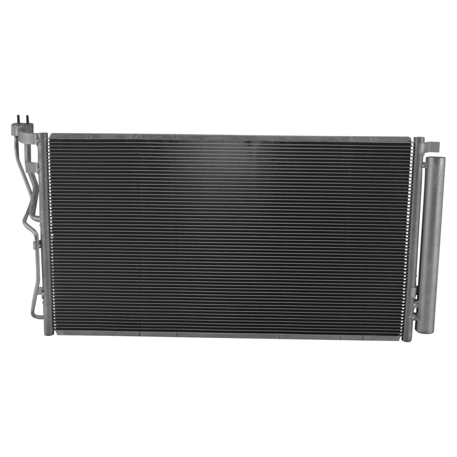 TRQ A/C Condenser and Receiver Drier Assembly Compatible with 11-15 Kia Optima L4 2.4L 12-14 Hyundai Azera 11-13 Sonata L4 2.4L