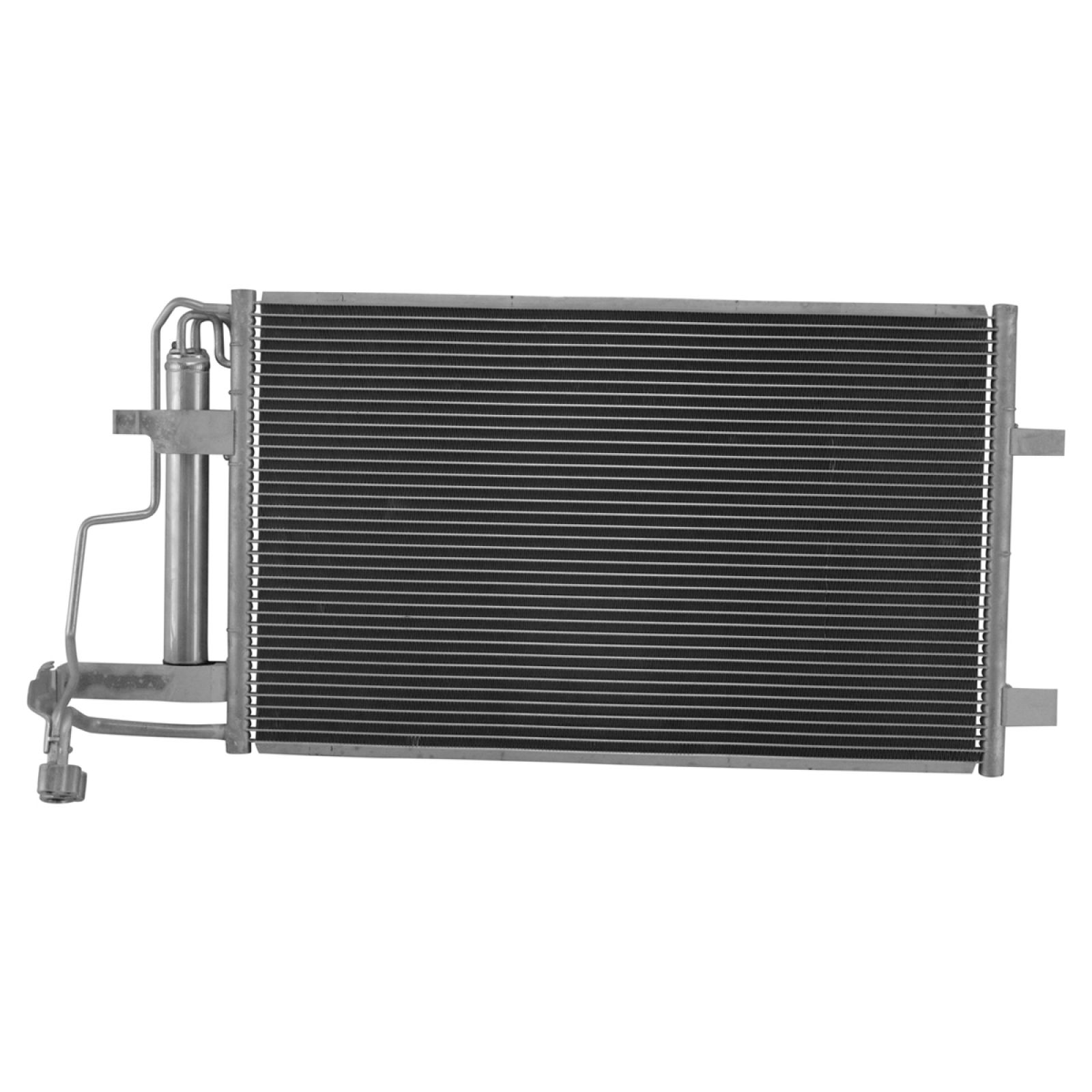 TRQ A/C Condenser and Receiver Drier Assembly Compatible with 2010-2013 Mazda 3