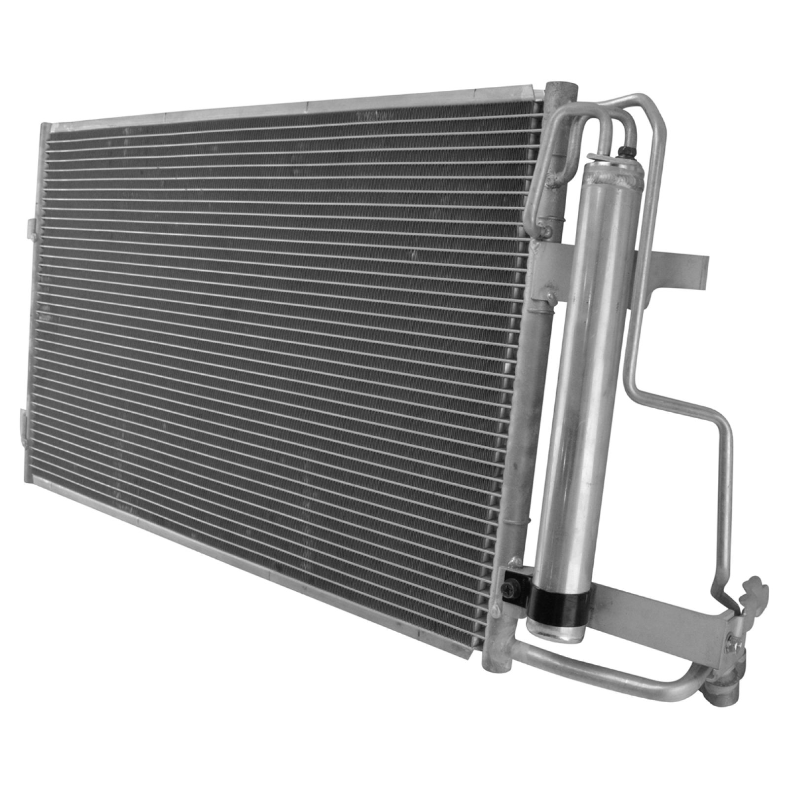 TRQ A/C Condenser and Receiver Drier Assembly Compatible with 2010-2013 Mazda 3