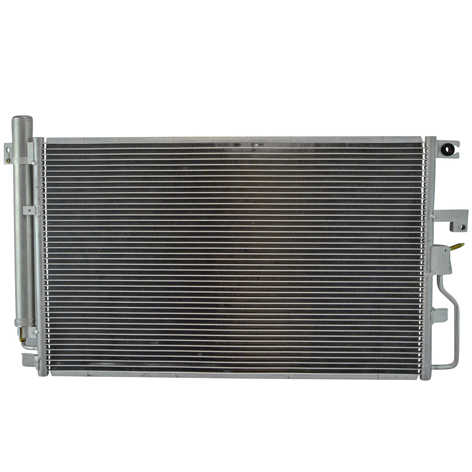 TRQ A/C Condenser and Receiver Drier Assembly Compatible with 2006-2007 Chevrolet Equinox 2008-2009 Equinox V6 3.4L 2006-2007 Pontiac Torrent 2008-2009 Torrent V6 3.4L