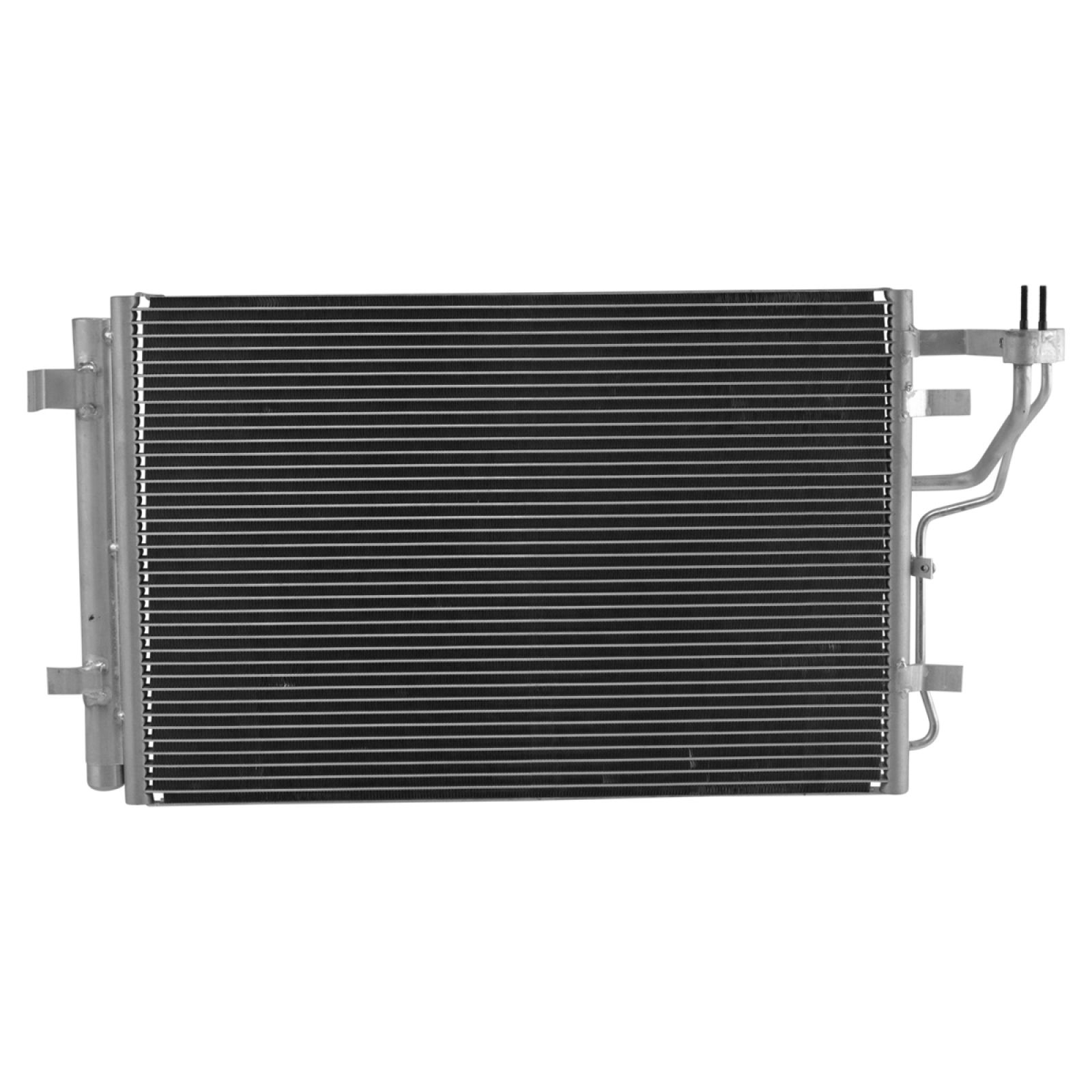 TRQ A/C Condenser and Receiver Drier Assembly Compatible with 2007-10 Hyundai Elantra 2011-12 Elantra L4 2.0L