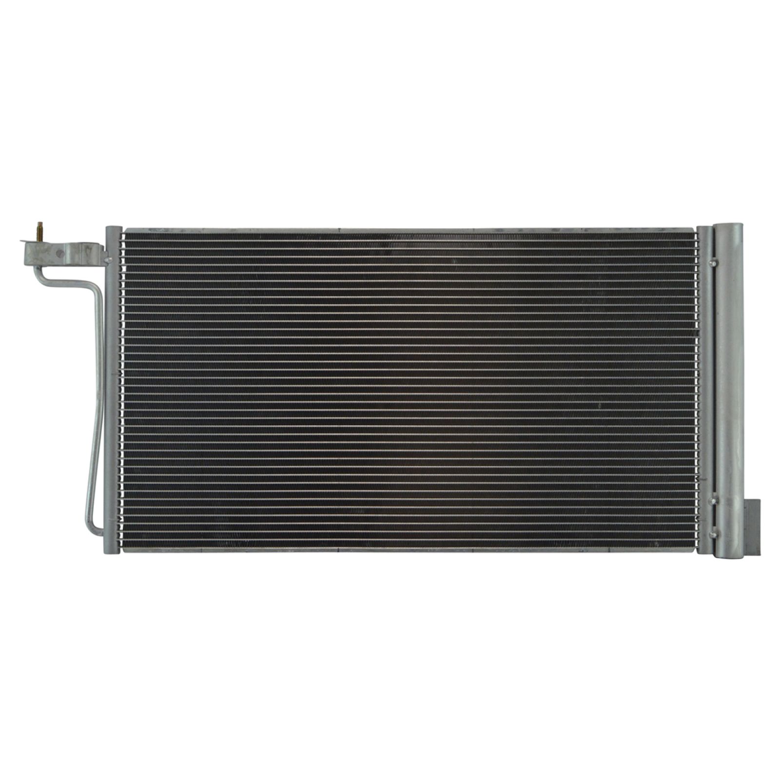 TRQ A/C Condenser and Receiver Drier Assembly Compatible with 2012-14 Ford Focus L4 2.0L Naturally Aspirated