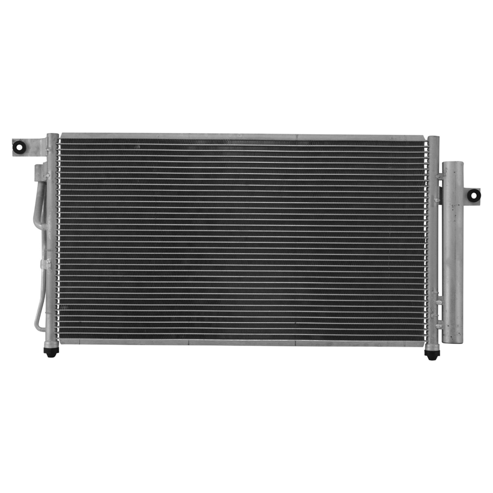 TRQ A/C Condenser and Receiver Drier Assembly Compatible with 2006-2011 Hyundai Accent