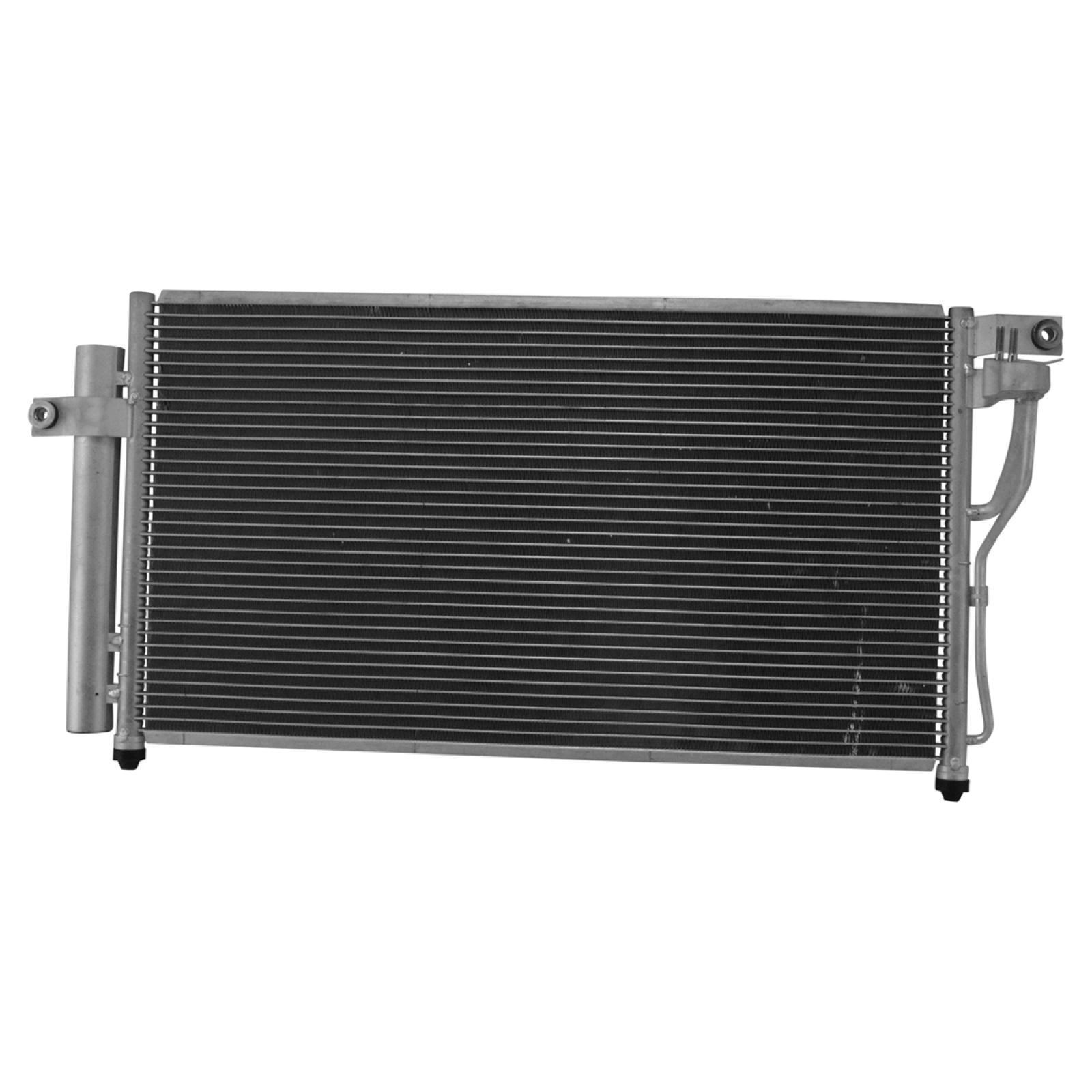 TRQ A/C Condenser and Receiver Drier Assembly Compatible with 2006-2011 Hyundai Accent