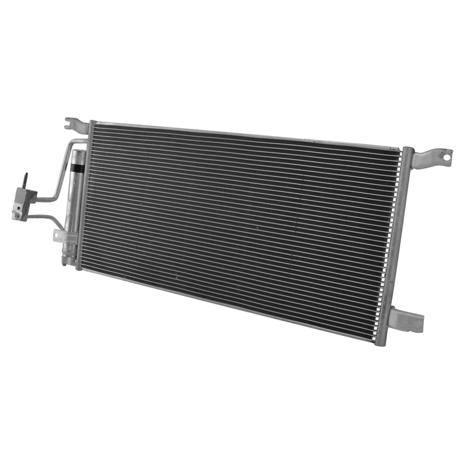 TRQ A/C Condenser & Receiver Drier Assembly for 01-06 Buick Rendezvous 05-06 Terraza 01-05 Chevrolet Venture 05-06 Uplander 01-04 Oldsmobile Silhouette 01-06 Pontiac Aztek