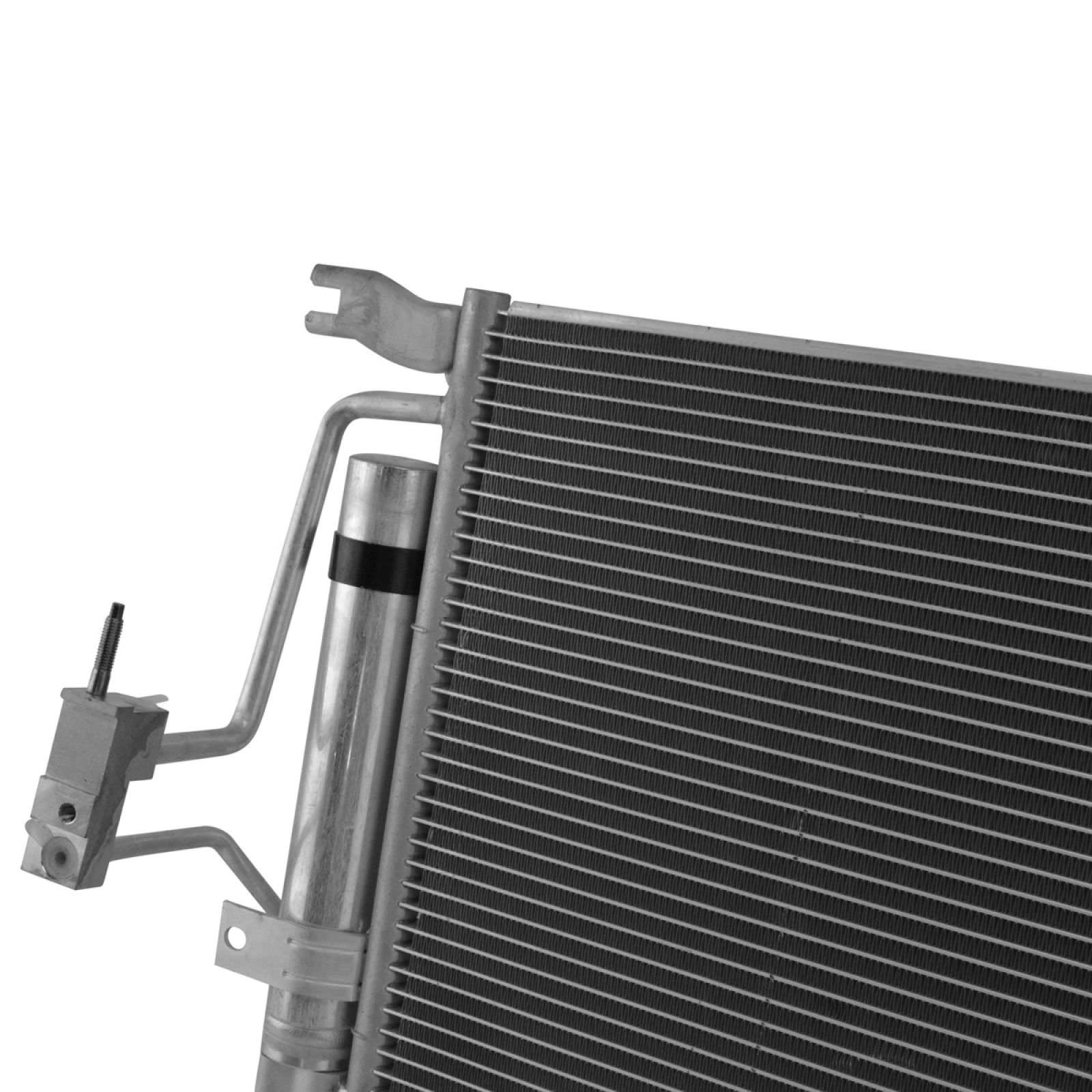TRQ A/C Condenser & Receiver Drier Assembly for 01-06 Buick Rendezvous 05-06 Terraza 01-05 Chevrolet Venture 05-06 Uplander 01-04 Oldsmobile Silhouette 01-06 Pontiac Aztek