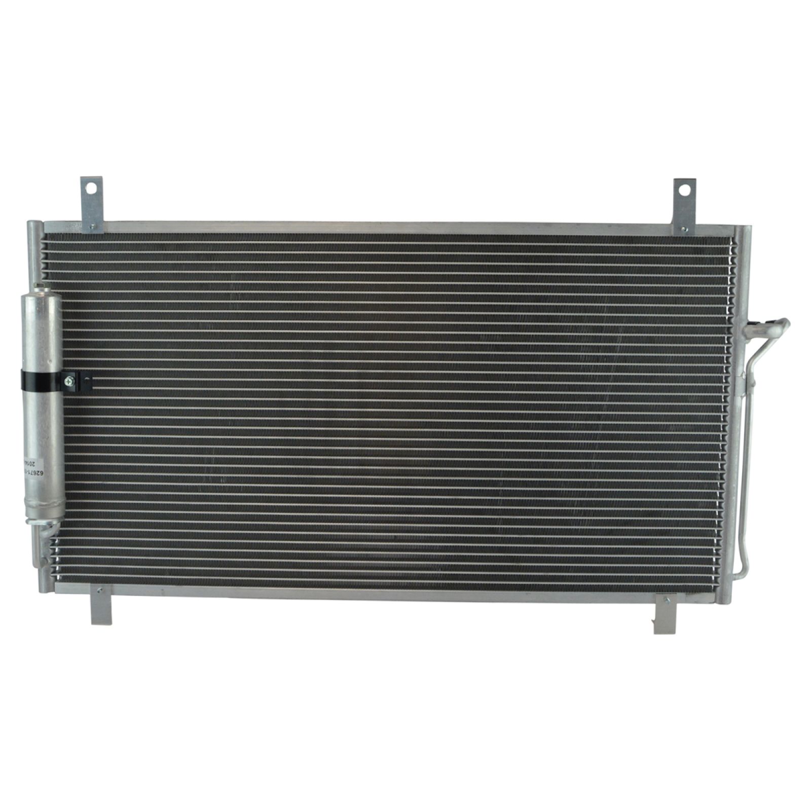 TRQ A/C Condenser and Receiver Drier Assembly Compatible with 2003-09 Nissan 350Z