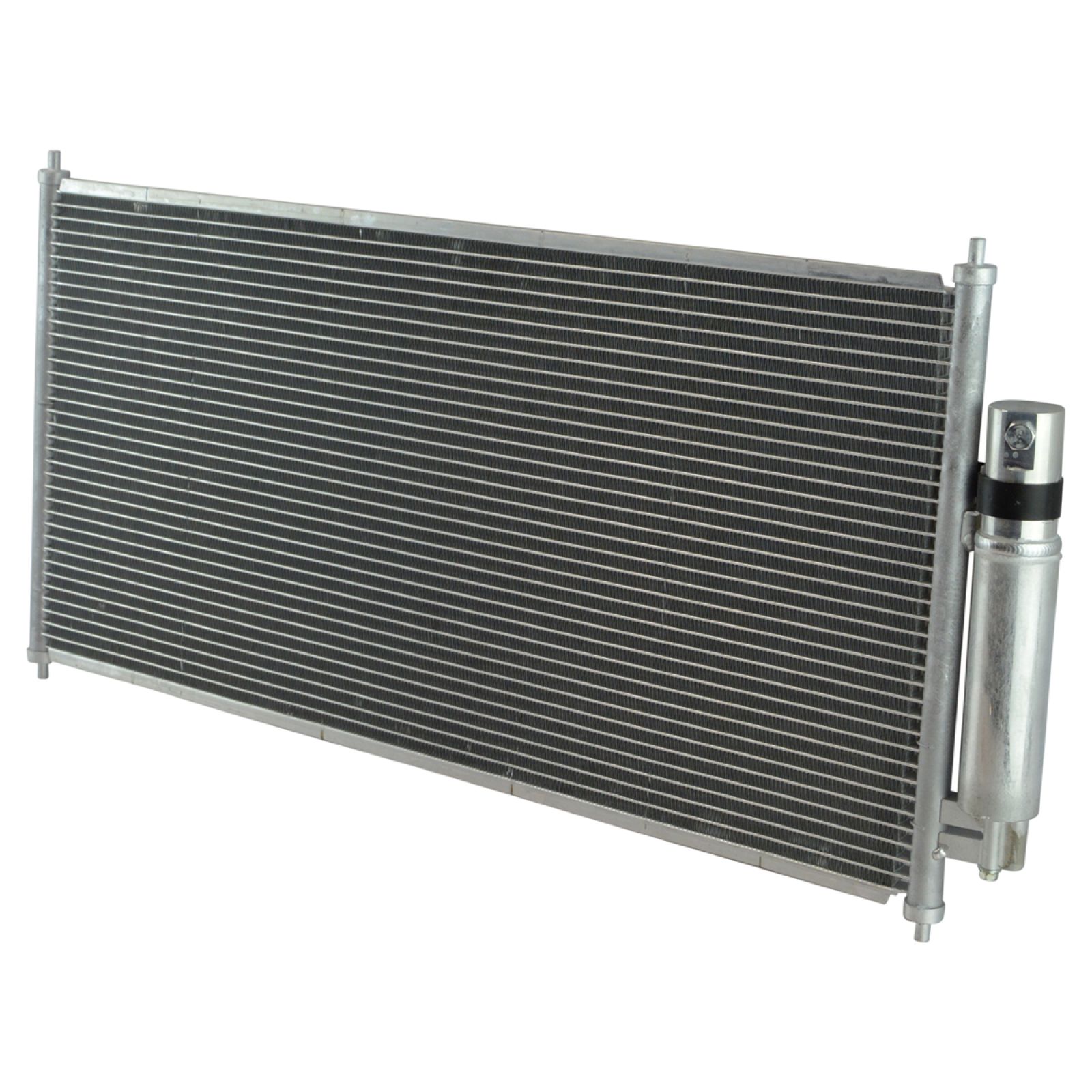 TRQ A/C Condenser and Receiver Drier Assembly Compatible with 2007-2012 Nissan Sentra