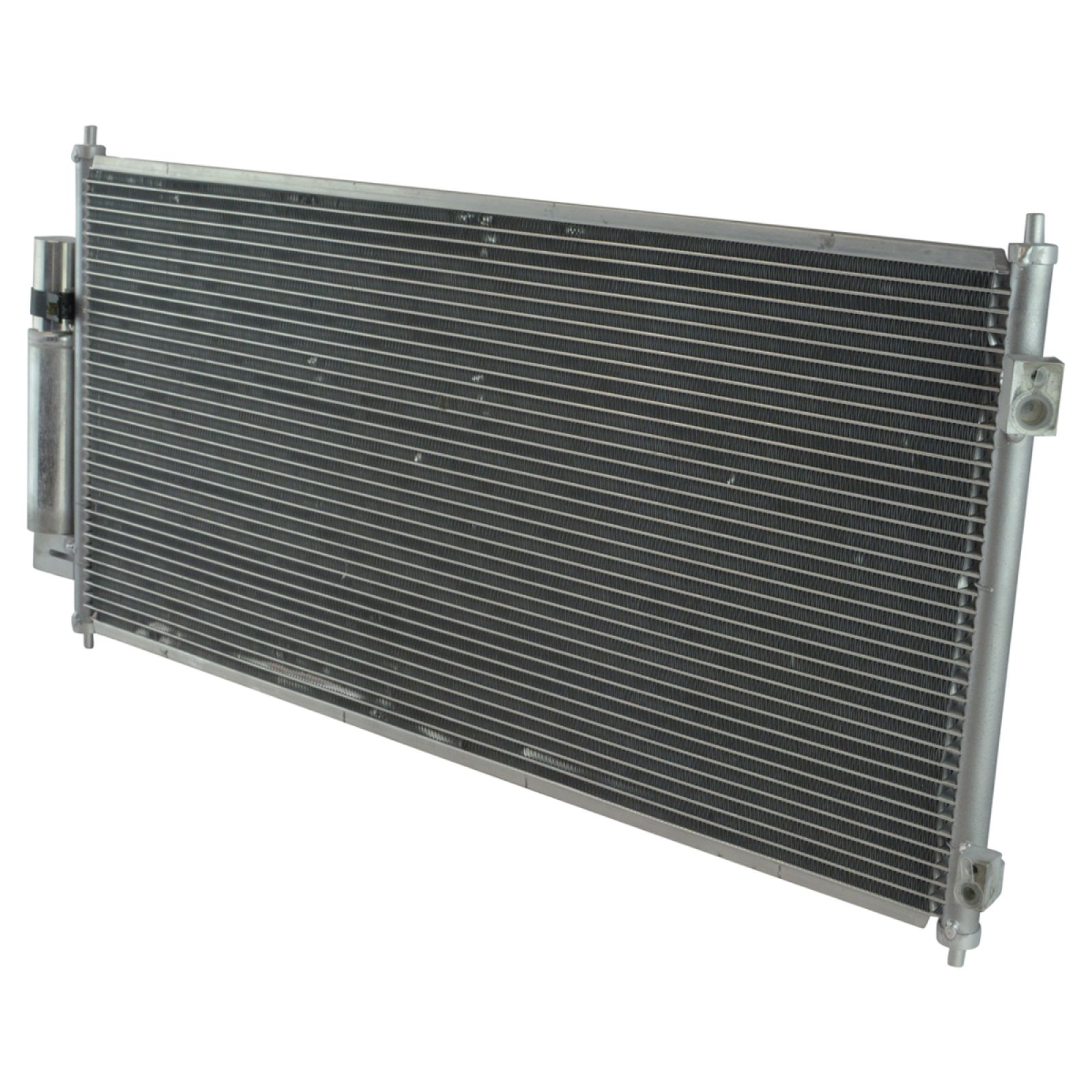 TRQ A/C Condenser and Receiver Drier Assembly Compatible with 2007-2012 Nissan Sentra