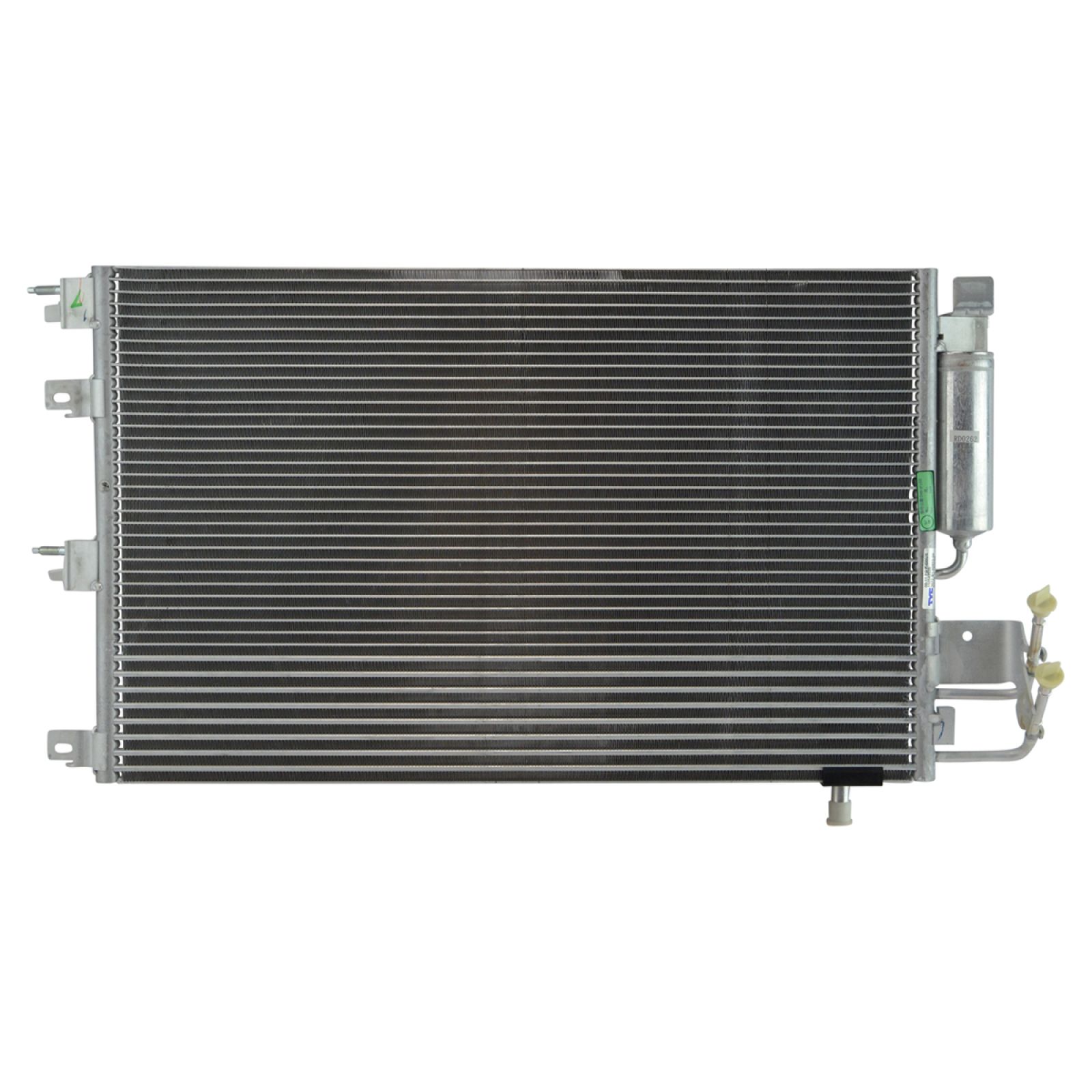 TRQ A/C Condenser and Receiver Drier Assembly with Transmission Oil Cooler Compatible with 2008-2011 Ford Focus Automatic Transmission