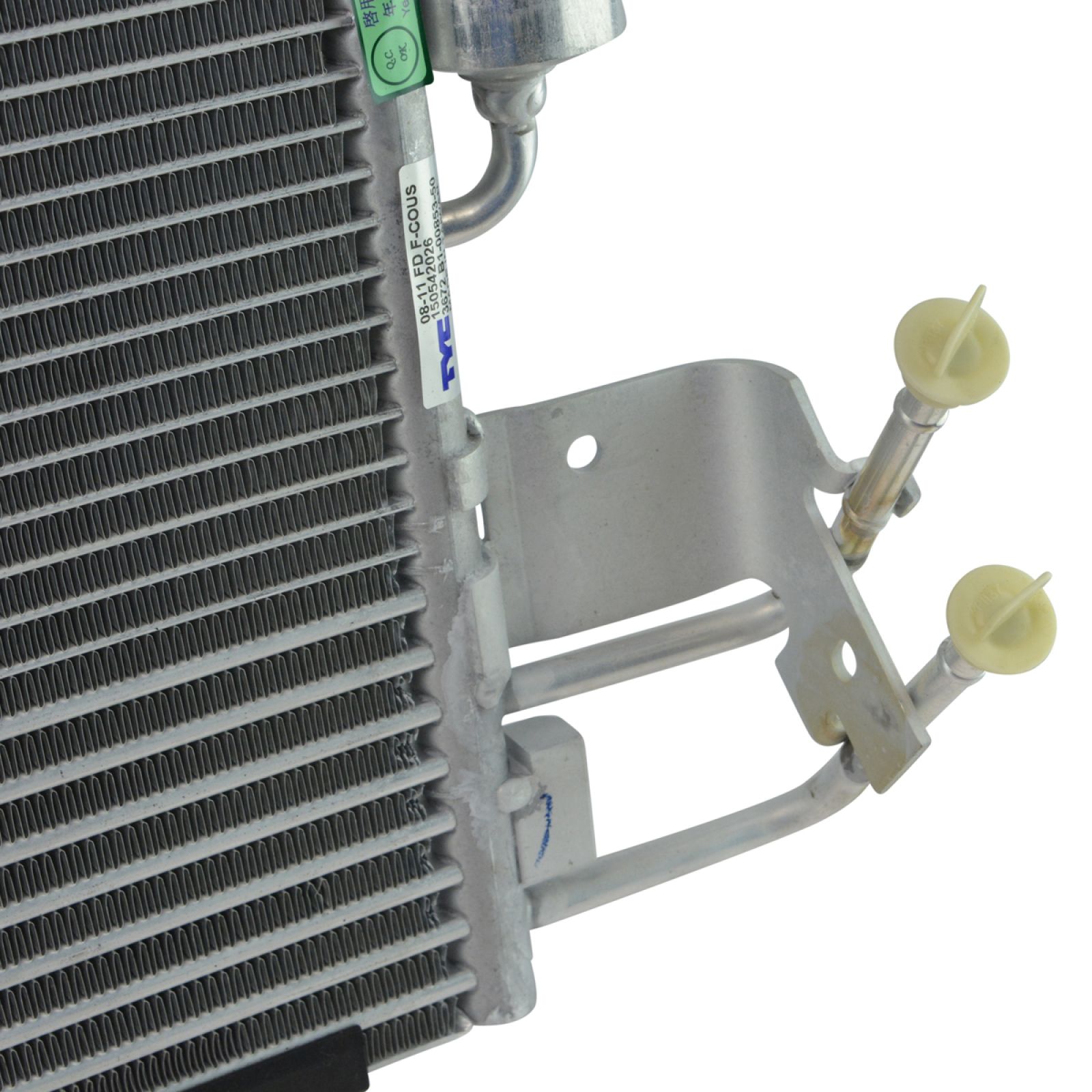 TRQ A/C Condenser and Receiver Drier Assembly with Transmission Oil Cooler Compatible with 2008-2011 Ford Focus Automatic Transmission