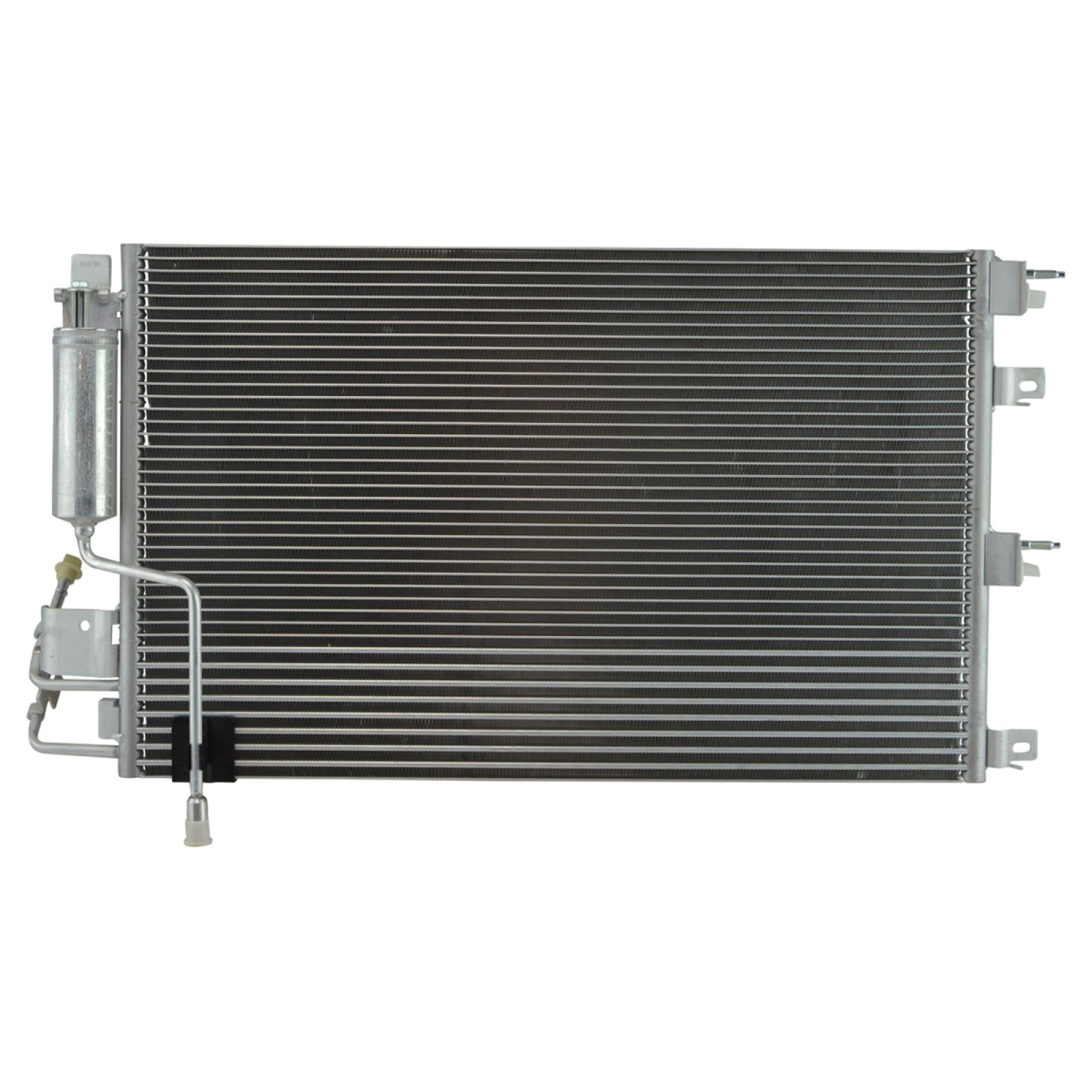 TRQ A/C Condenser and Receiver Drier Assembly with Transmission Oil Cooler Compatible with 2008-2011 Ford Focus Automatic Transmission