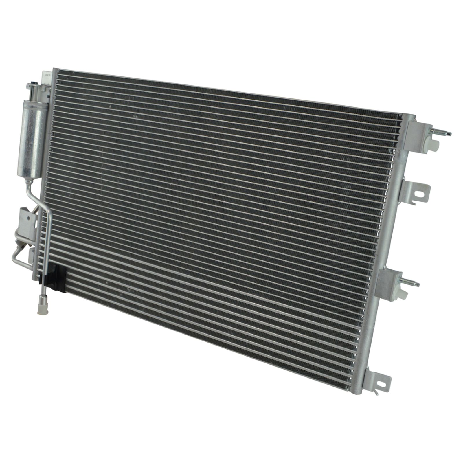 TRQ A/C Condenser and Receiver Drier Assembly with Transmission Oil Cooler Compatible with 2008-2011 Ford Focus Automatic Transmission