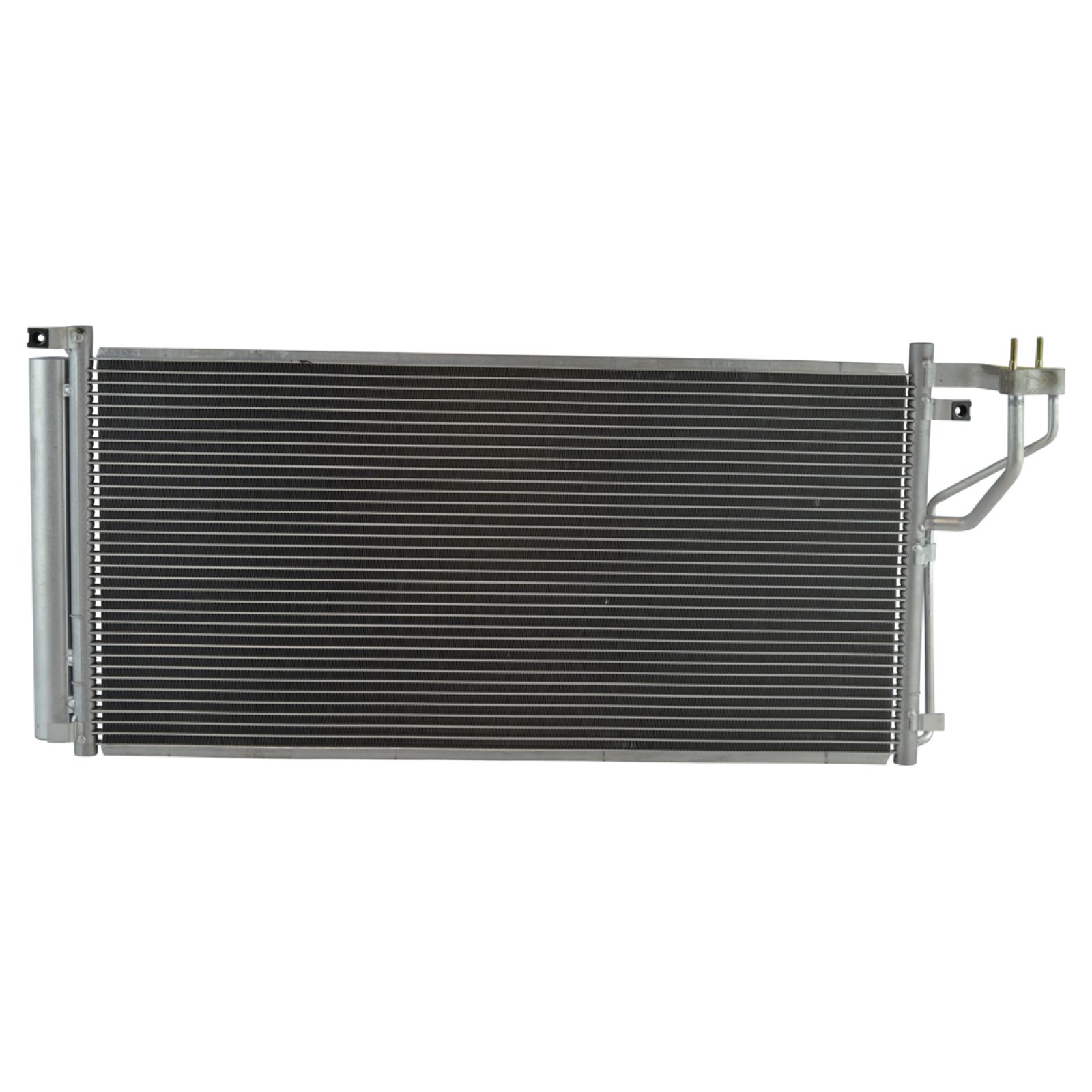 TRQ A/C Condenser and Receiver Drier Assembly Compatible with 2006-2010 Hyundai Sonata 2006-2011 Azera 2006 Kia Optima US Market 5th Vin Digit E 2007-2010 Optima 2007-2010 Magentis