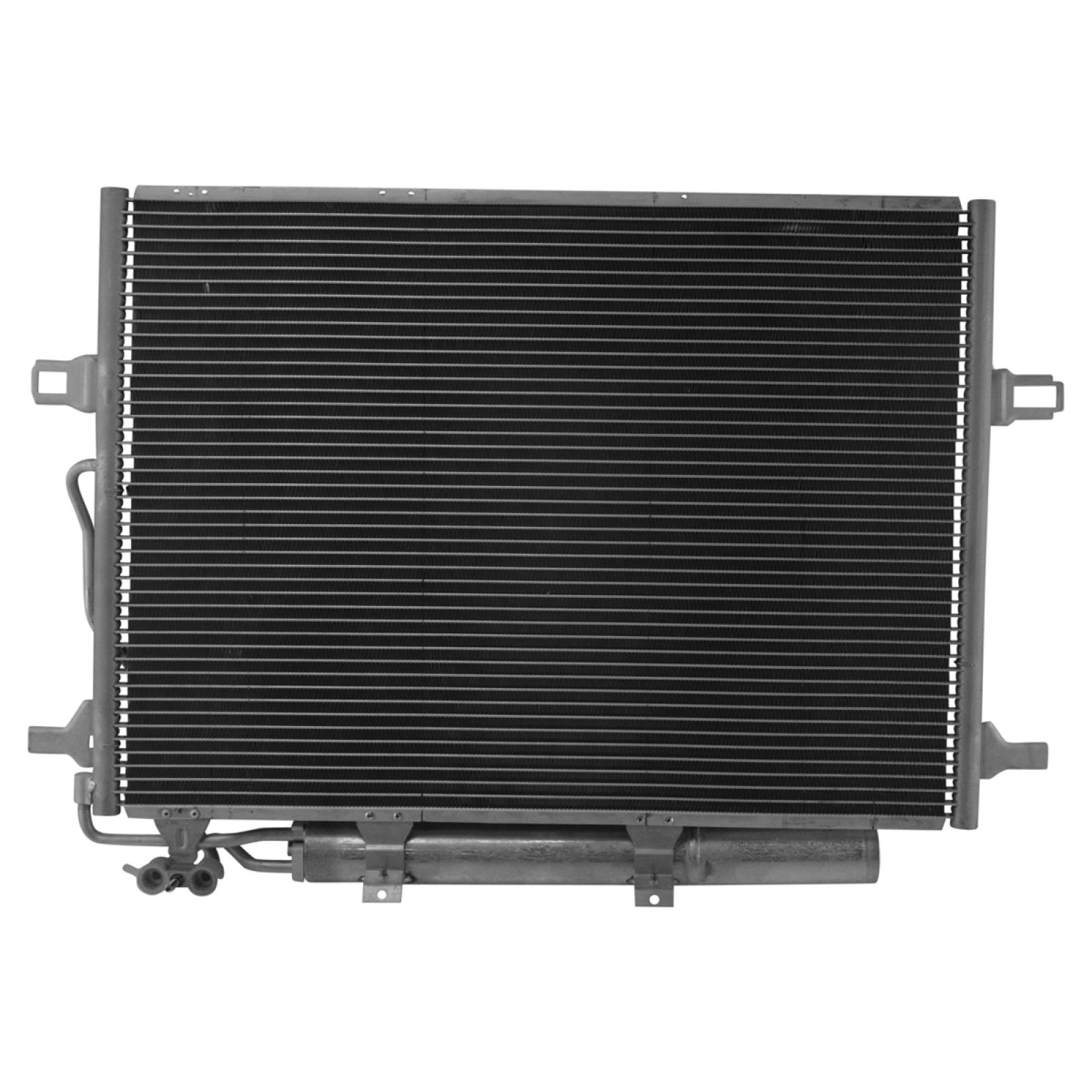 TRQ A/C Condenser & Receiver Drier Assembly for 03-09 Mercedes-Benz E320 03-06 E500 03-06 E55 AMG 06 CLS500 06-11 E350 07-10 E550 07-10 E63 AMG 07-11 CLS550