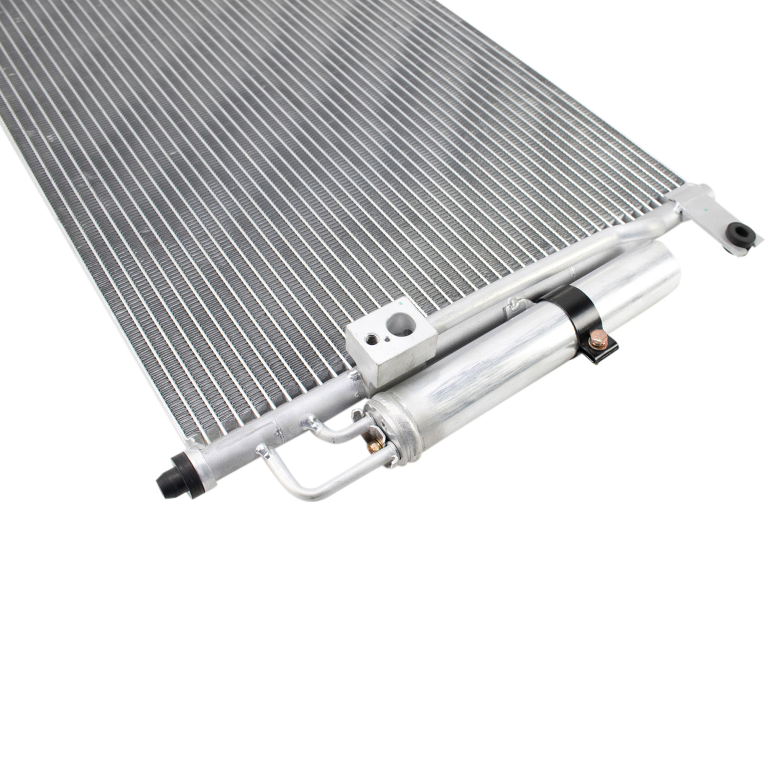 TRQ A/C Condenser and Receiver Drier Assembly Compatible with 2004-2008 Chevrolet Aveo 2005-2008 Pontiac Wave