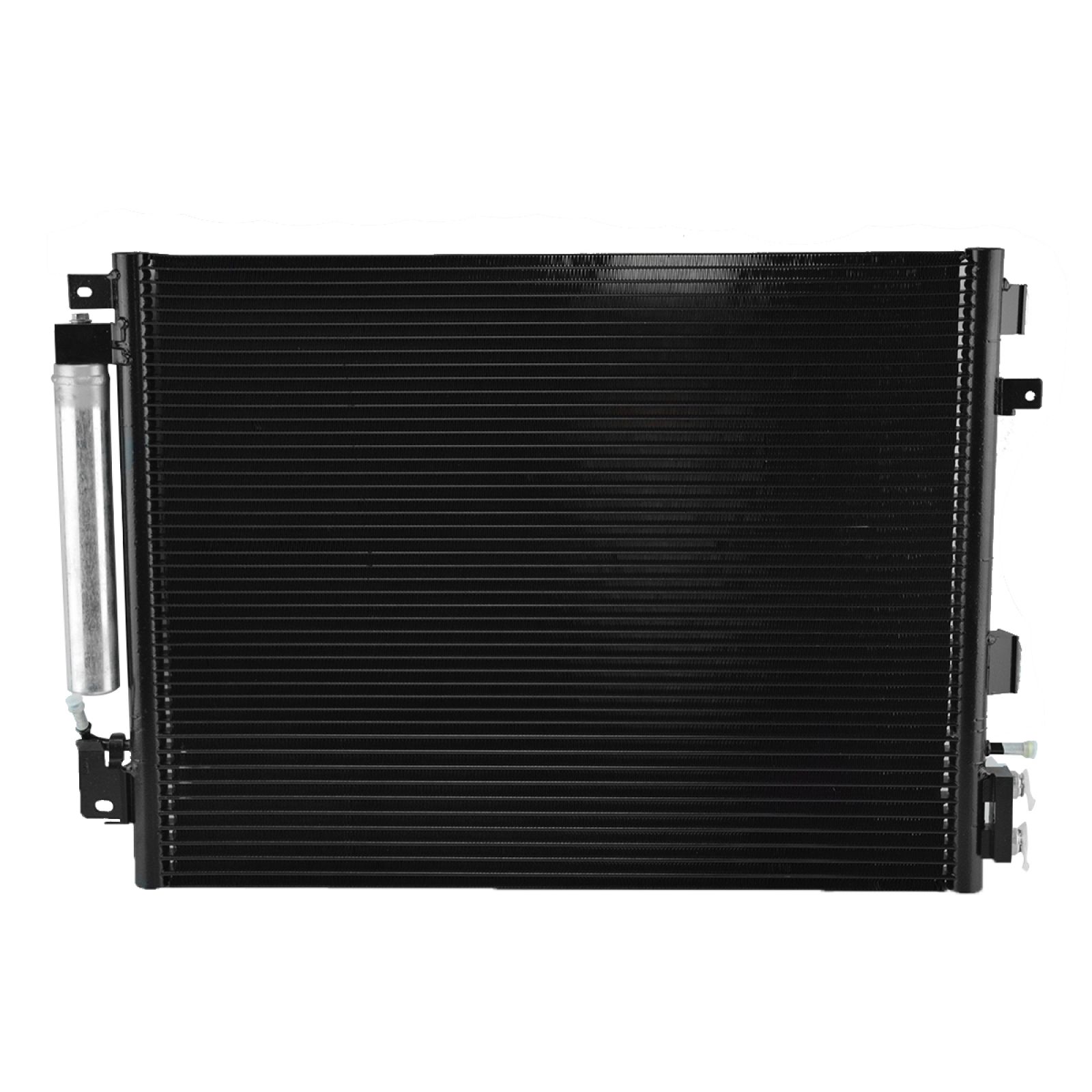 TRQ A/C Condenser and Receiver Drier Assembly with Transmission Oil Cooler with Power Steering Cooler Compatible with 12-21 Dodge Challenger 09-21 Dodge Charger 2009-2021 Chrysler 300