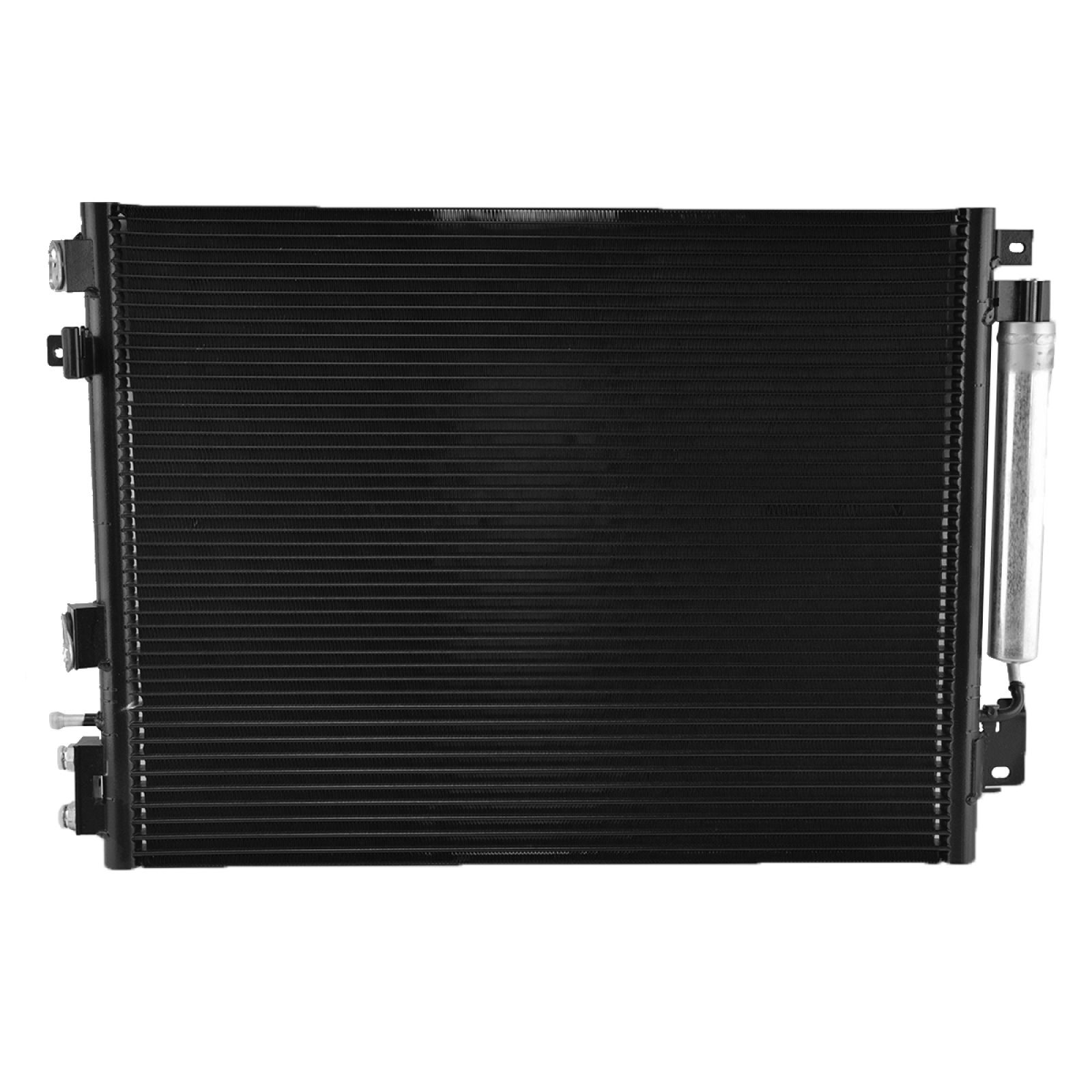 TRQ A/C Condenser and Receiver Drier Assembly with Transmission Oil Cooler with Power Steering Cooler Compatible with 12-21 Dodge Challenger 09-21 Dodge Charger 2009-2021 Chrysler 300