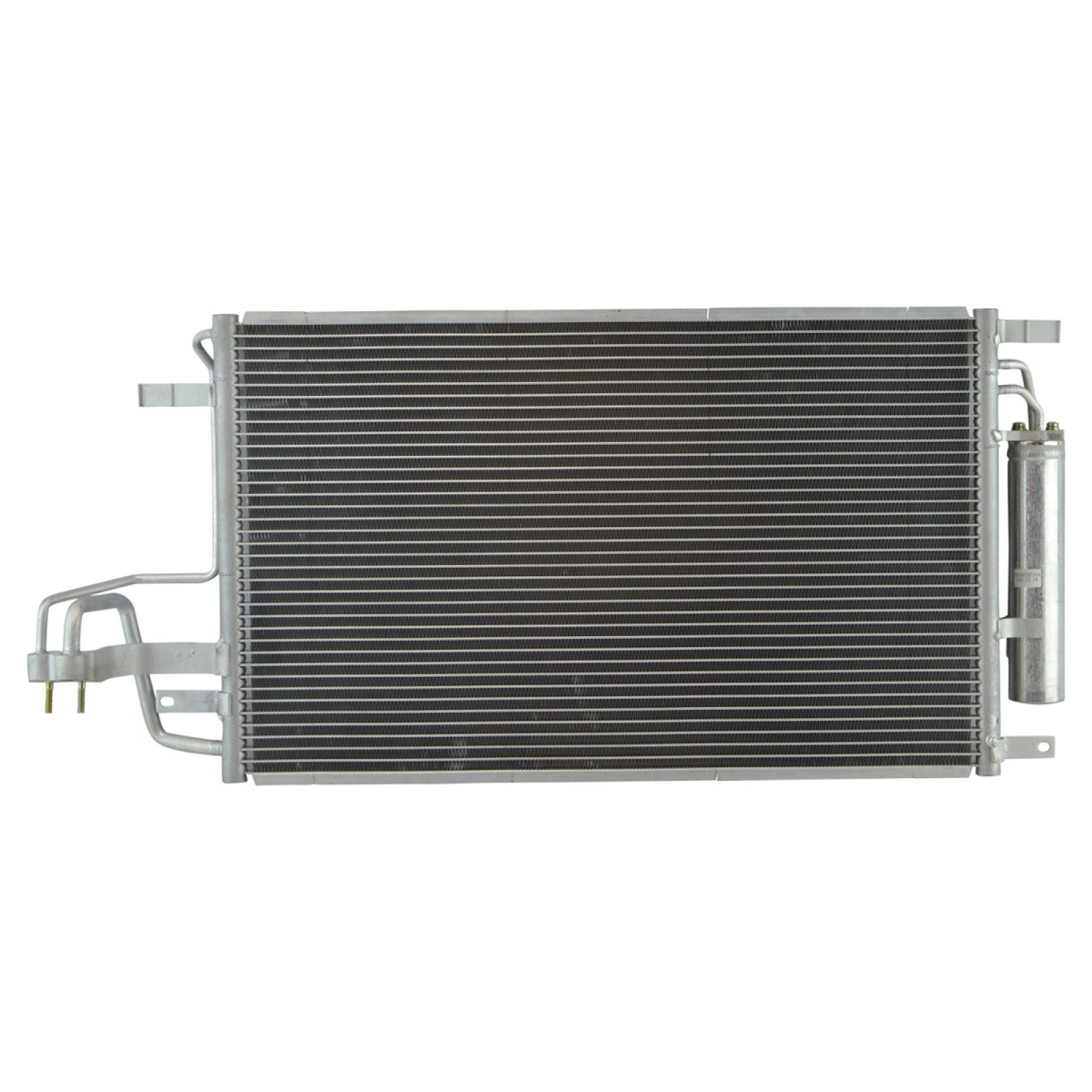 TRQ A/C Condenser and Receiver Drier Assembly Compatible with 2005-2009 Hyundai Tucson with Manufacturer Code DCC Condenser 2005-2010 Kia Sportage