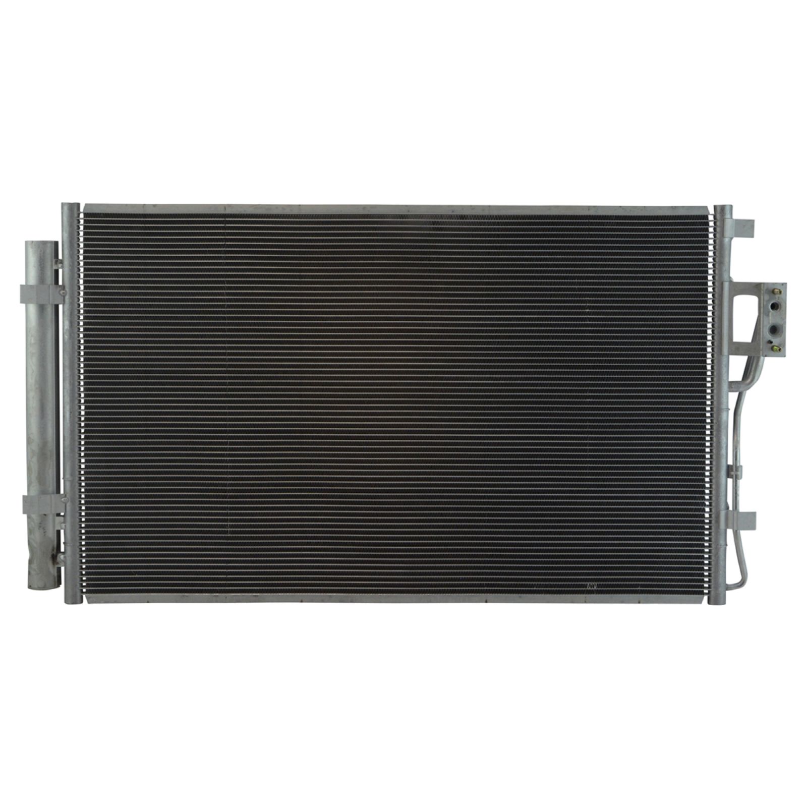 TRQ A/C Condenser and Receiver Drier Assembly Compatible with 2010-2012 Hyundai Santa Fe 2011-2015 Kia Sorento