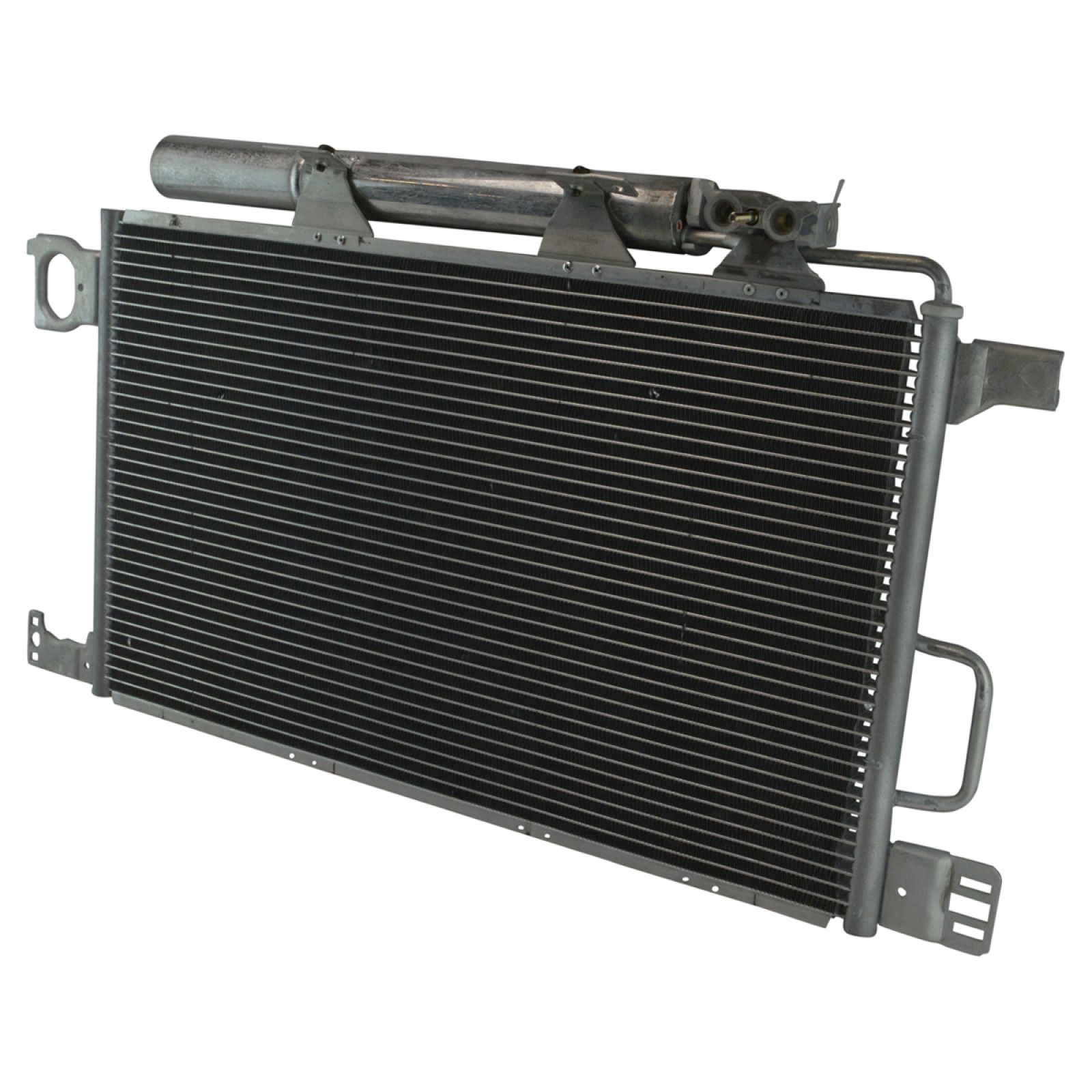 TRQ A/C Condenser & Receiver Drier Assembly for 06-07 Mercedes-Benz C230 06-07 C280 06-07 C350 06 C55 AMG 06 CLK350 06 CLK500 without Transmission Cooler