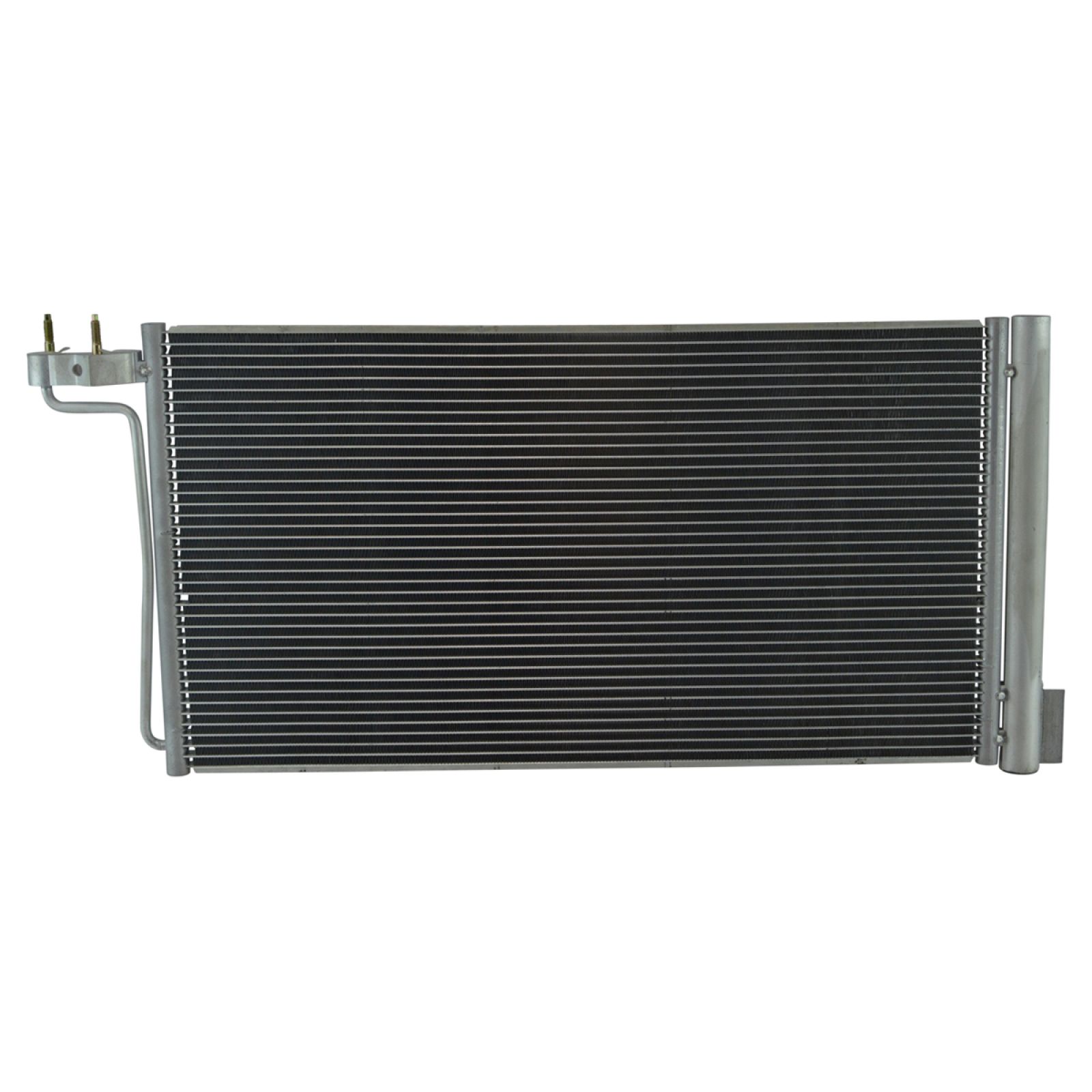 TRQ A/C Condenser and Receiver Drier Assembly Compatible with 2015-18 Ford Focus SE L4 2.0L 2015-18 Focus Titanium L4 2.0L S SEL