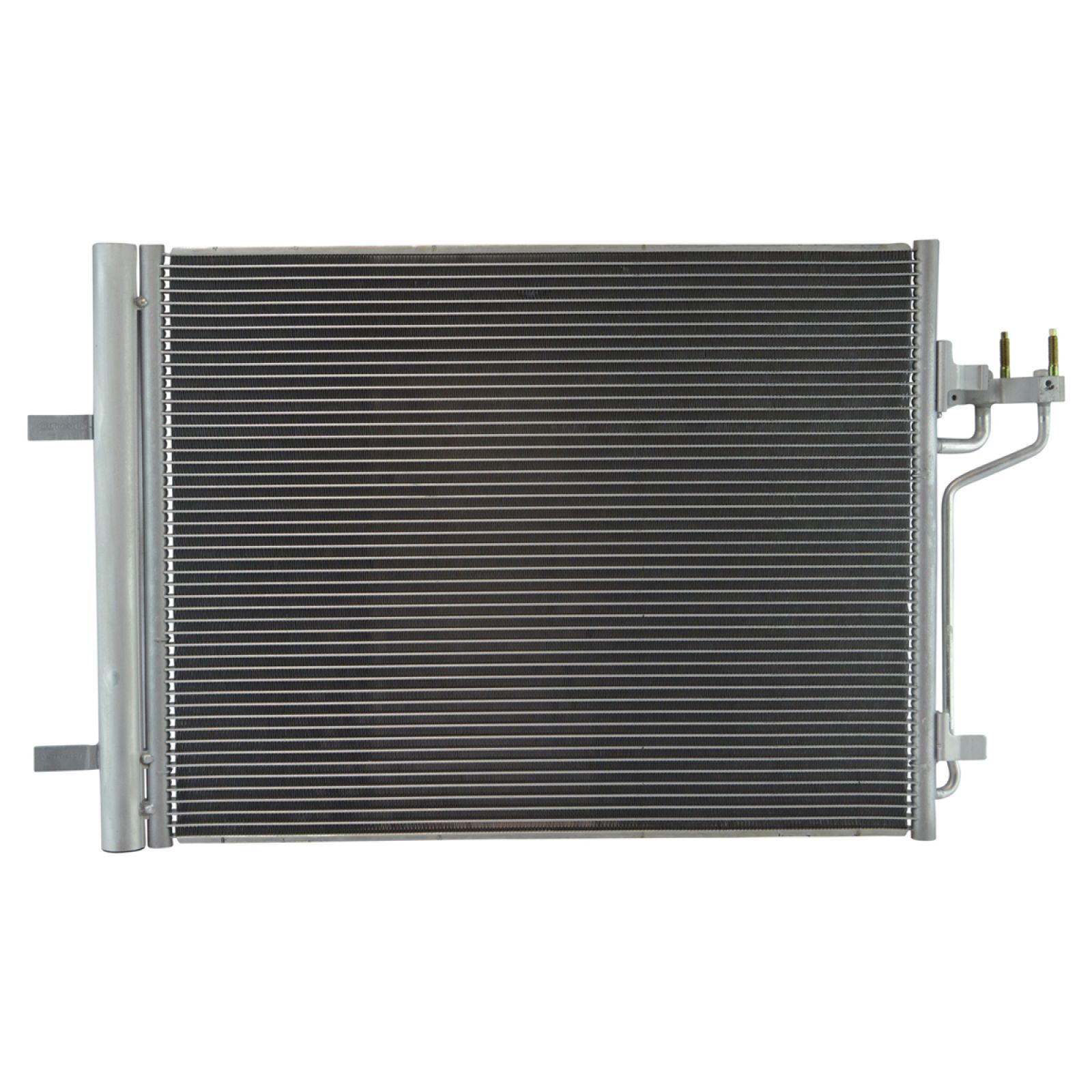 TRQ A/C Condenser and Receiver Drier Assembly Compatible with 2014-18 Ford Transit Connect 2015-18 Focus ST L4 2.0L Turbo