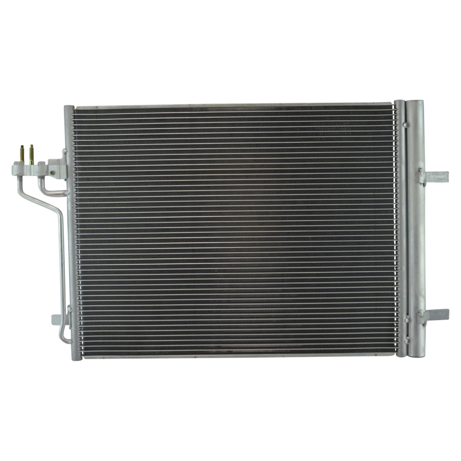 TRQ A/C Condenser and Receiver Drier Assembly Compatible with 2014-18 Ford Transit Connect 2015-18 Focus ST L4 2.0L Turbo