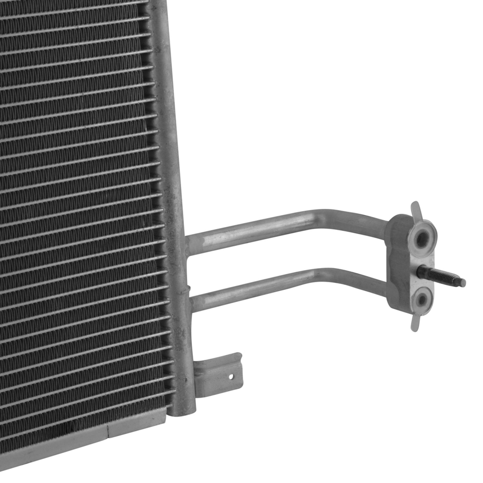 TRQ A/C Condenser and Receiver Drier Assembly Compatible with 2014-18 Chevrolet Silverado 1500 V6 4.3L Flex Fuel 2014-18 GMC Sierra 1500 V6 4.3L Flex Fuel