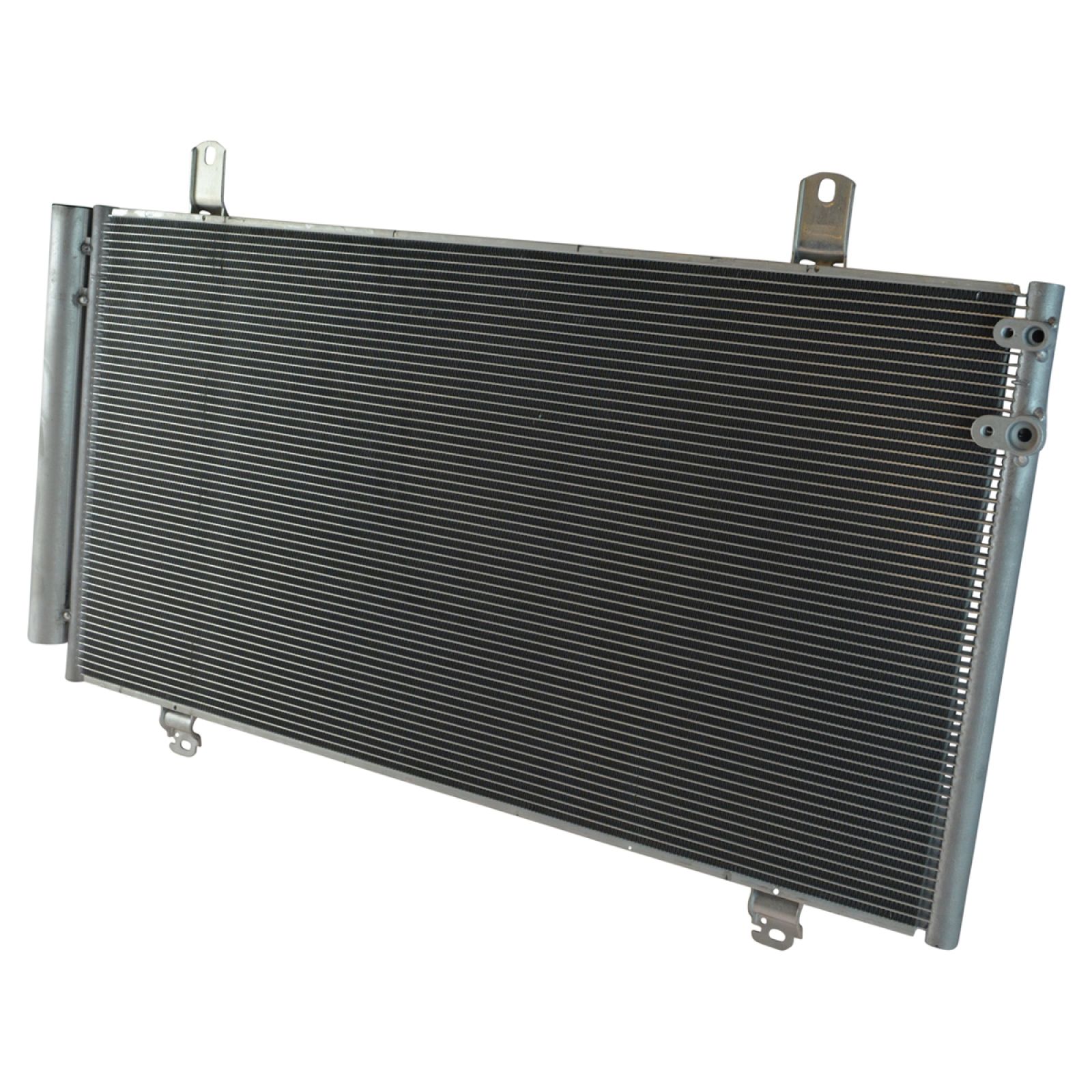 TRQ A/C Condenser and Receiver Drier Assembly Compatible with 13-18 Lexus ES350 13-17 ES300h 13-18 Toyota Avalon V6 3.5L 12-17 Camry 15-17 Camry XSE 2016 Special Edition 2014 SE Sport