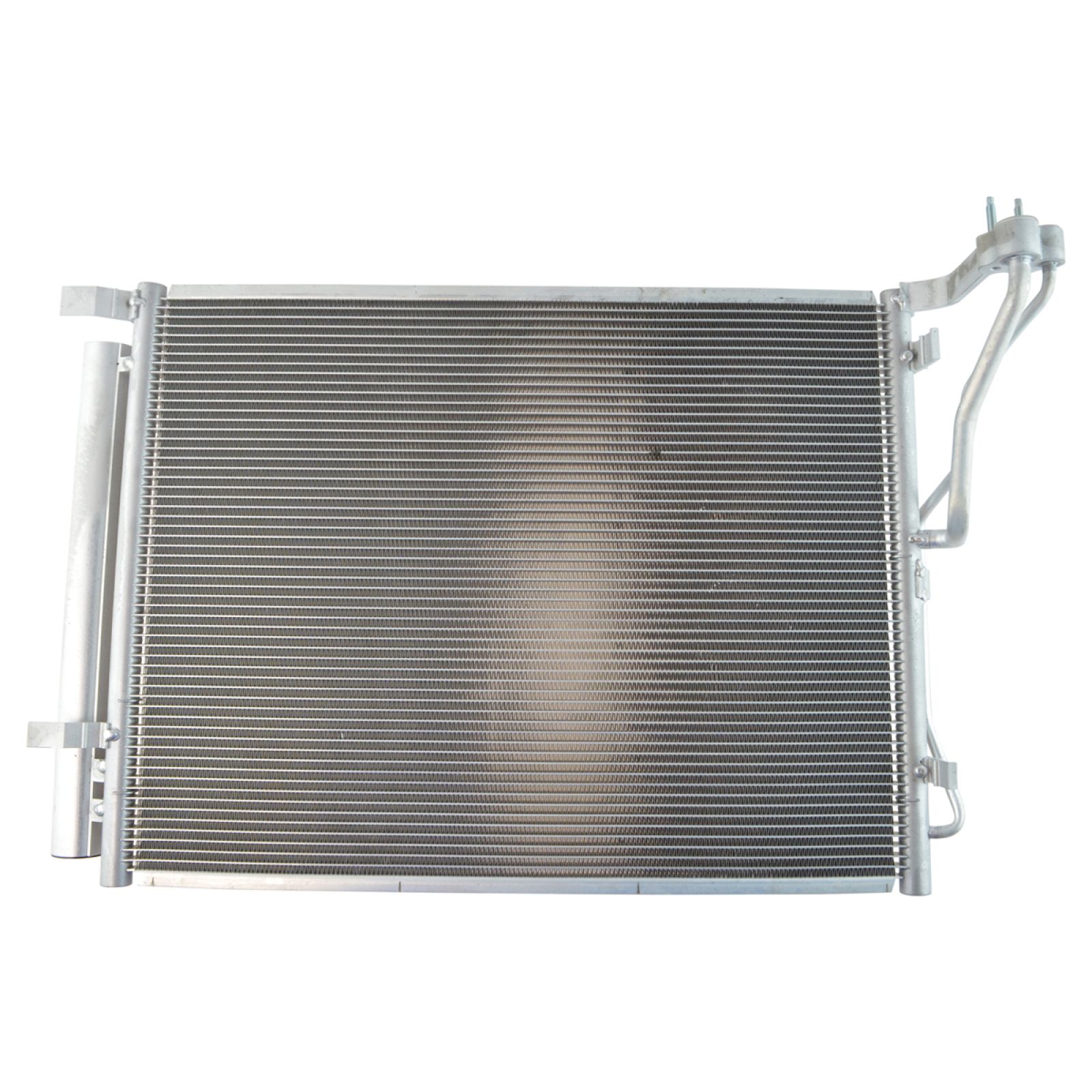TRQ A/C Condenser and Receiver Drier Assembly Compatible with 2011-14 Hyundai Sonata L4 2.0L Turbo 2011-15 Kia Optima L4 2.0L