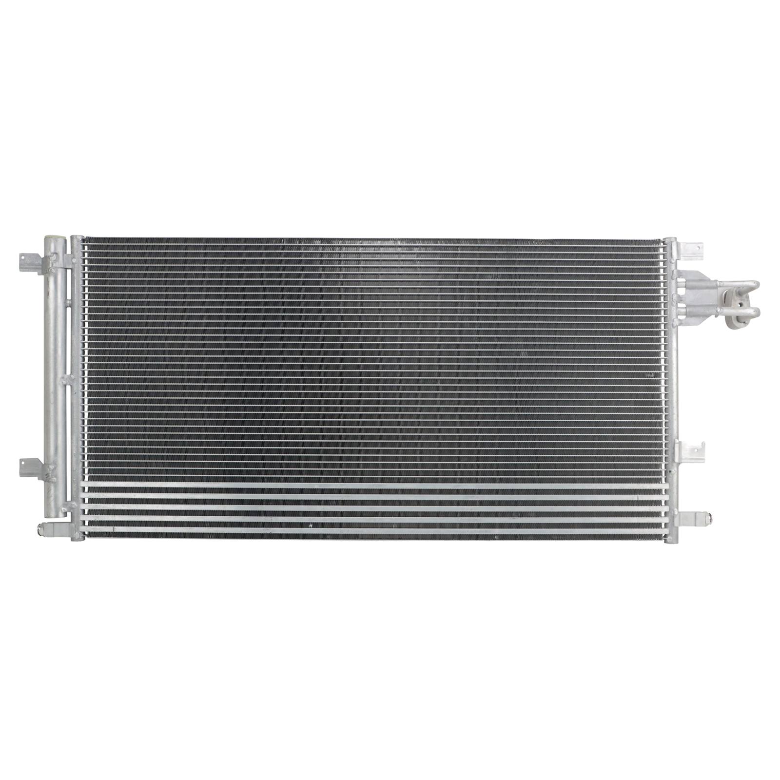 TRQ A/C Condenser & Receiver Drier Assembly for 14-18 Chevrolet Silverado 1500 14-18 GMC Sierra 1500 15-19 Cadillac Escalade 15-19 Escalade ESV 15-20 Chevrolet Suburban 15-20 Tahoe