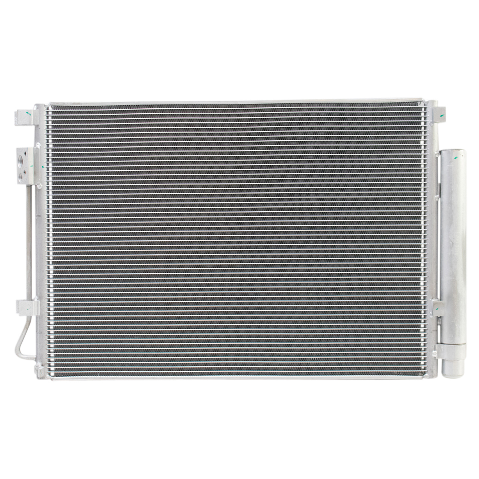 TRQ A/C Condenser and Receiver Drier Assembly Compatible with 2014-17 Hyundai Accent Veloster L4 1.6L 2014 Accent From 10/16/13 Production Date 2014-17 Kia Rio 2013 Rio From 10/25/12 Production Date