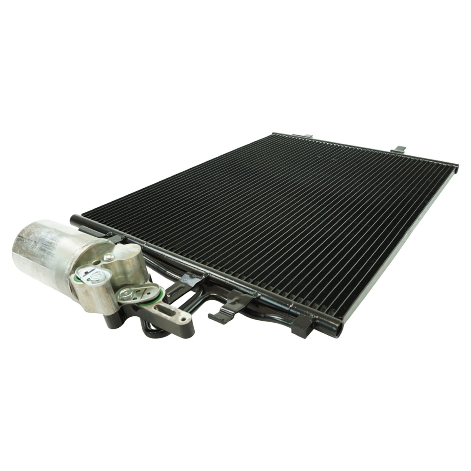 TRQ A/C Condenser and Receiver Drier Assembly Compatible with 2011-18 Volvo S60 2016-18 S60 Cross Country 2015-16 S80 2015-18 V60 2015-18 V60 Cross Country 2010-17 XC60 2015-16 XC70