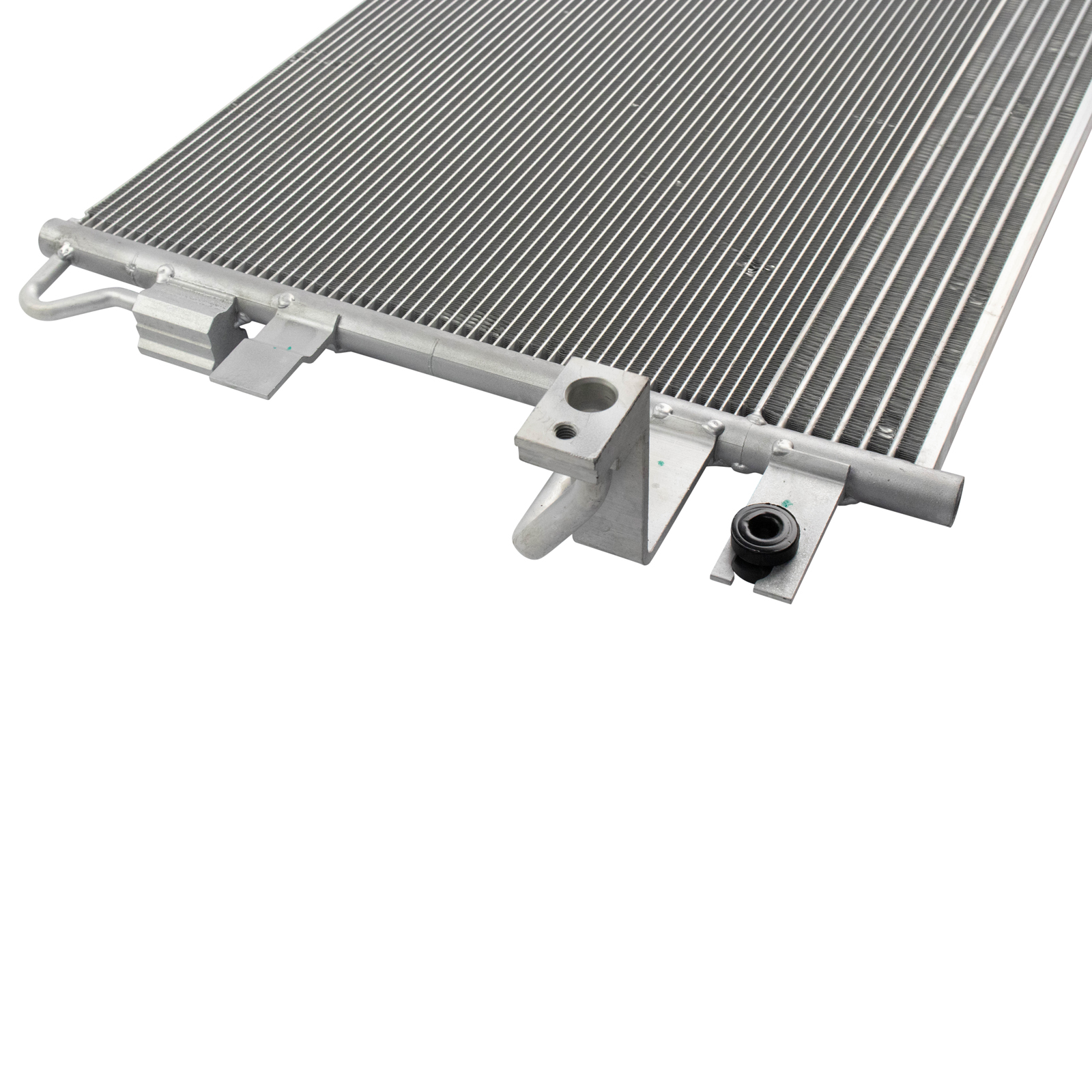 TRQ A/C Condenser and Receiver Drier Assembly Compatible with 2013-19 Ford Flex V6 3.5L Naturally Aspirated 2013-18 Taurus V6 3.5L Naturally Aspirated 2013-16 Lincoln MKS V6 3.7L 2013-19 MKT V6 3.7L