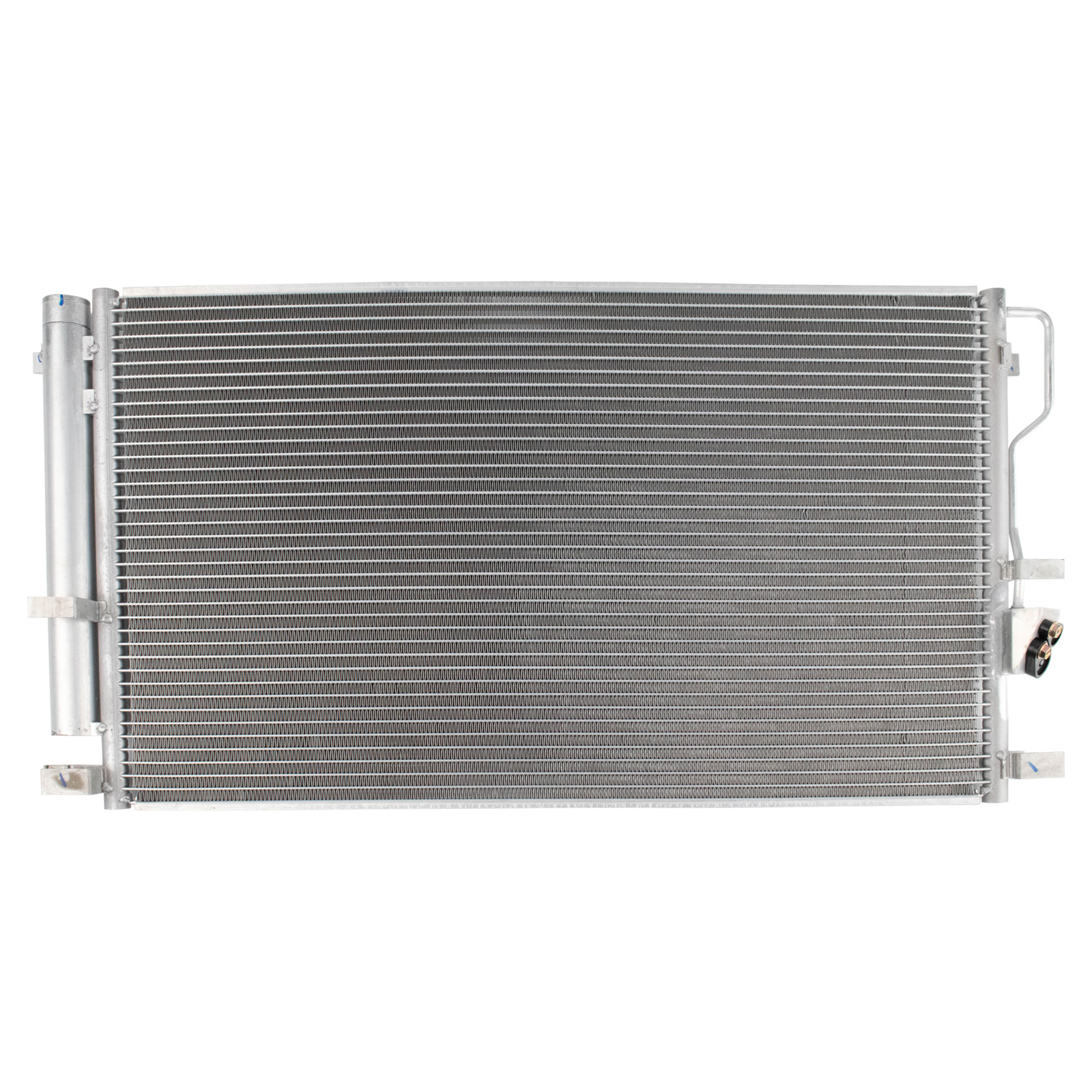 TRQ A/C Condenser and Receiver Drier Assembly Compatible with 2016-18 Hyundai Tucson SE 2018 Tucson SEL SEL Plus Sport 2017-19 Kia Sportage EX LX Front Wheel Drive