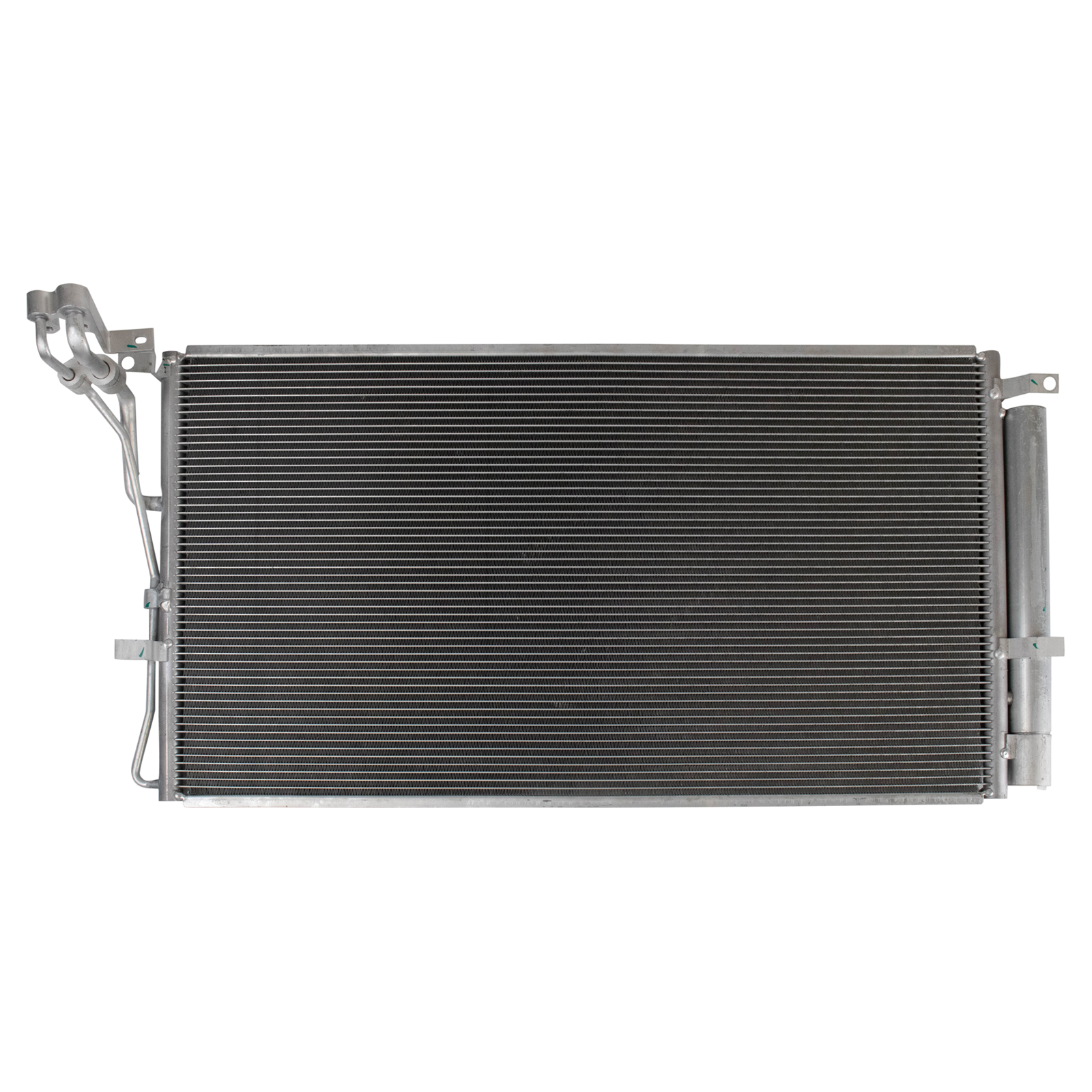 TRQ A/C Condenser and Receiver Drier Assembly Compatible with 2013-16 Hyundai Genesis Coupe V6 3.8L