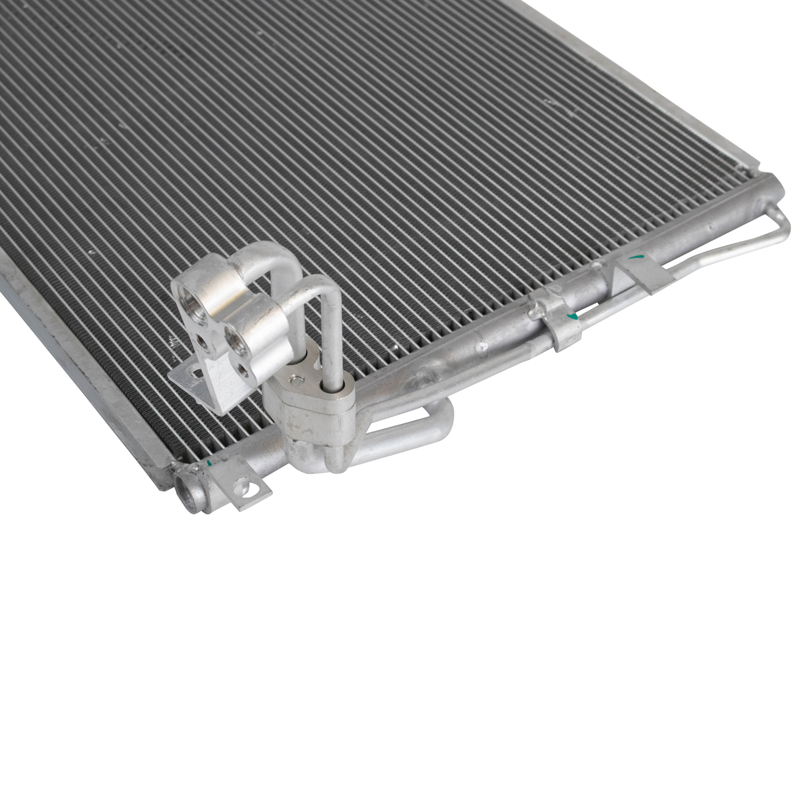 TRQ A/C Condenser and Receiver Drier Assembly Compatible with 2013-16 Hyundai Genesis Coupe V6 3.8L