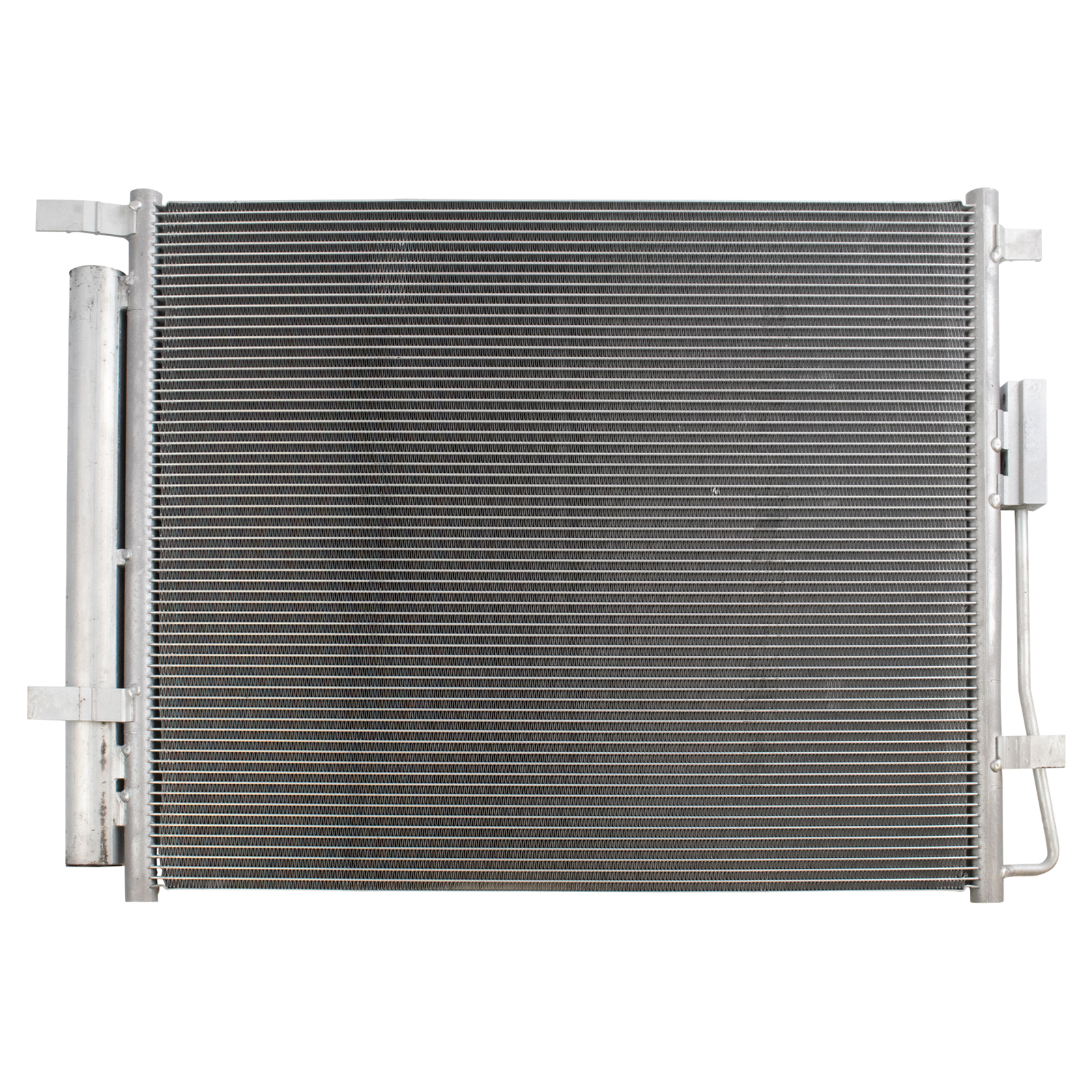 TRQ A/C Condenser and Receiver Drier Assembly Compatible with 2013-18 Hyundai Santa Fe Sport L4 2.0L 2016-18 Kia Sorento L4 2.0L