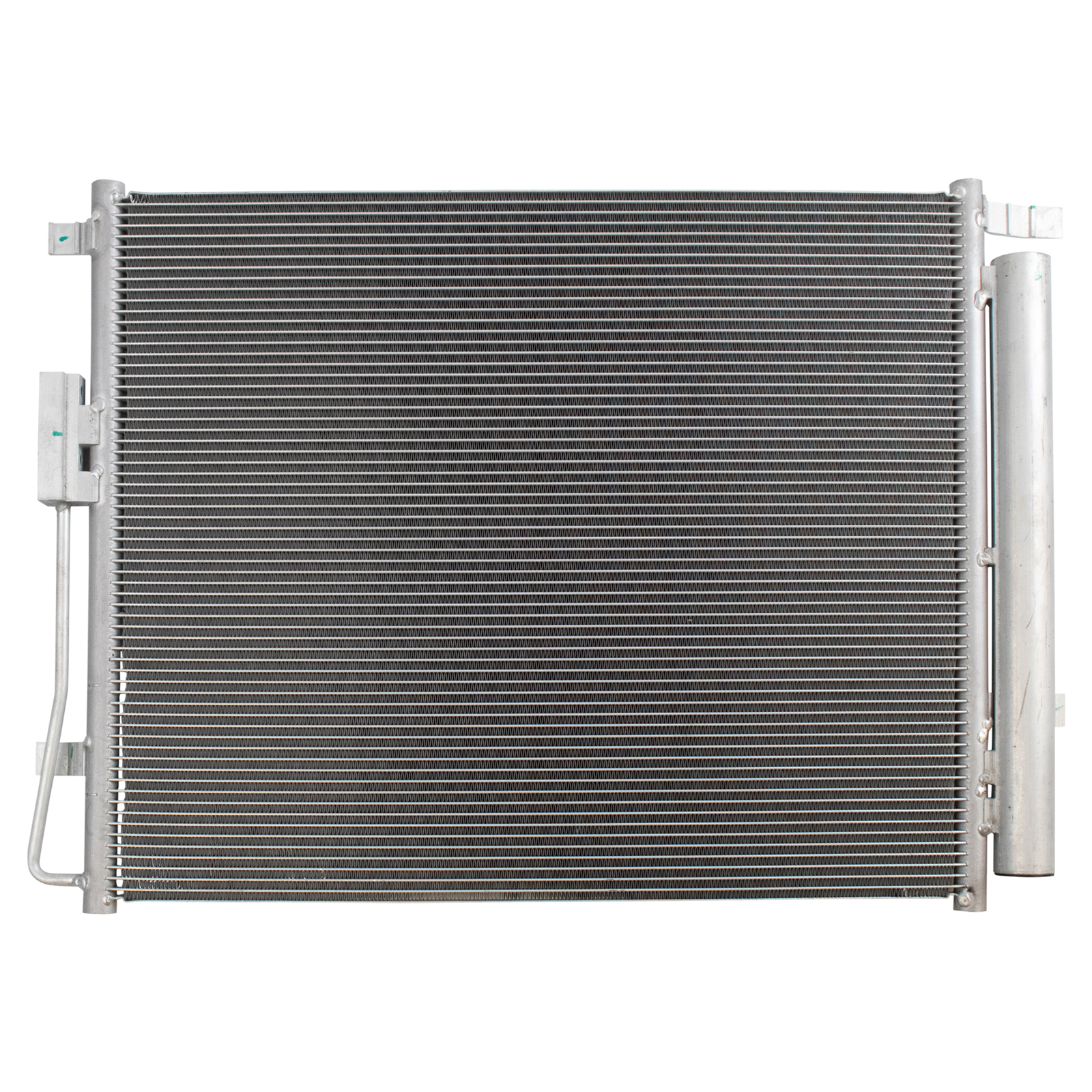 TRQ A/C Condenser and Receiver Drier Assembly Compatible with 2013-18 Hyundai Santa Fe Sport L4 2.0L 2016-18 Kia Sorento L4 2.0L